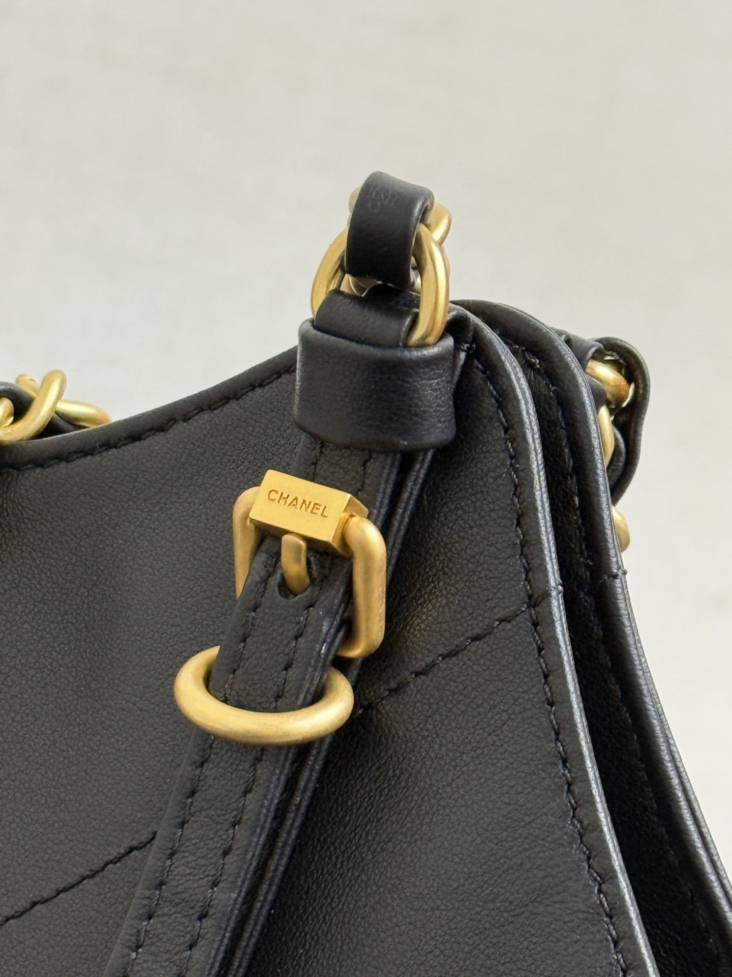 Chanel 2026 Maxi Coco Shopping Tote Bag 30cm Black Calfskin