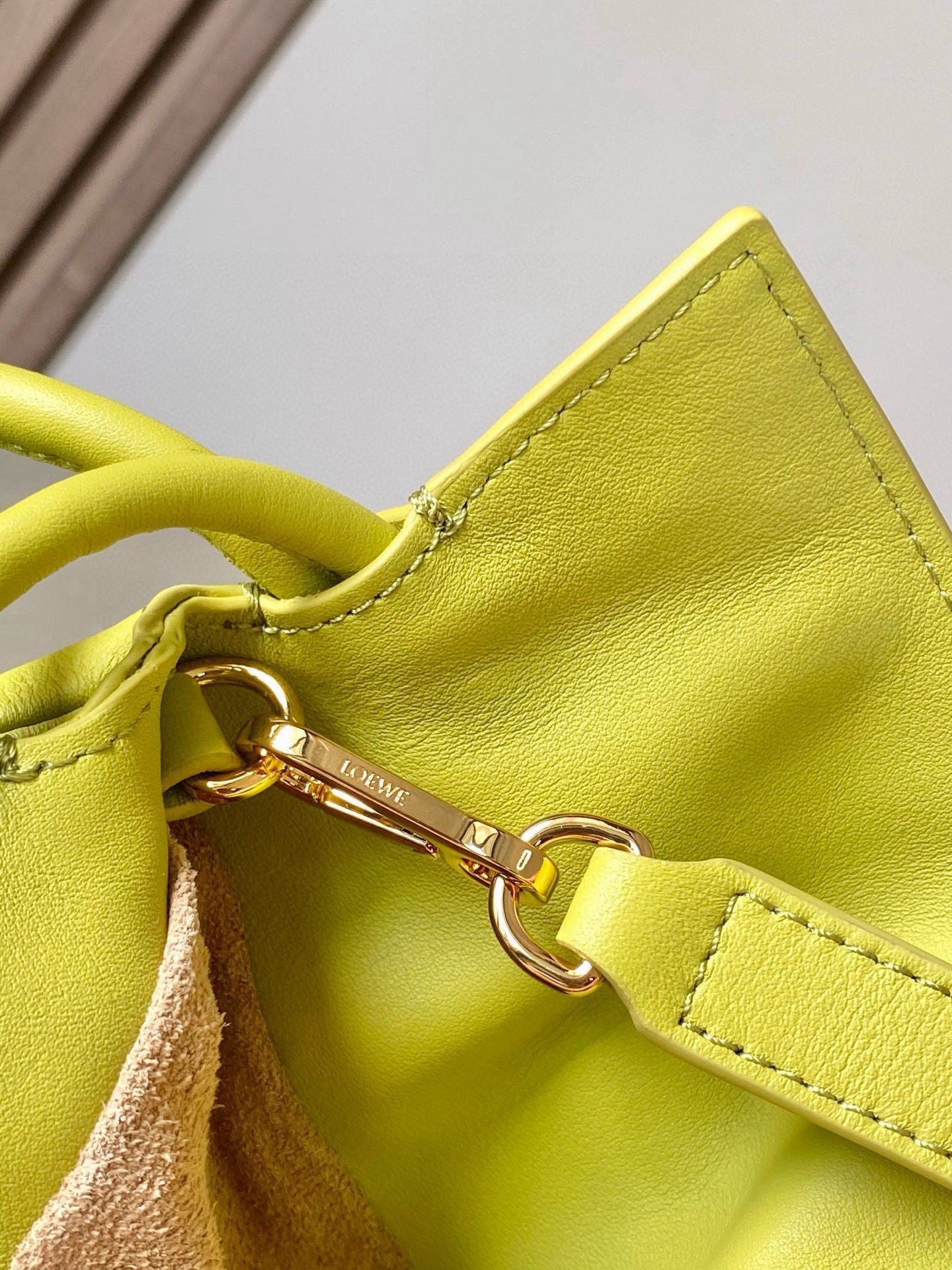 Loewe 2025 Flamenco Lucky 30cm Bag Meadow Green Nappa Calfskin 274605