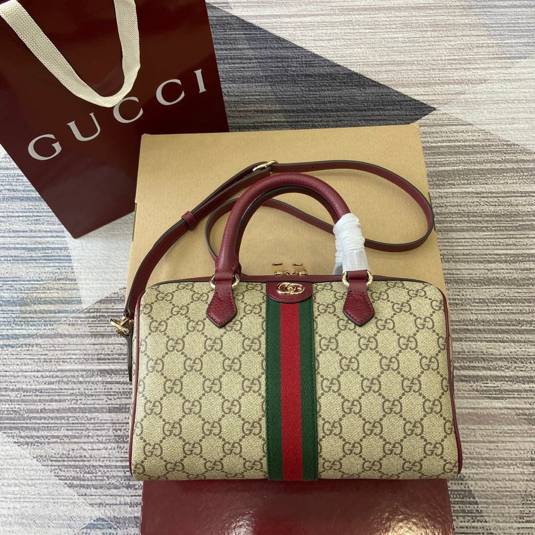 GG Ophidia Bag 25cm Canvas leather 339622