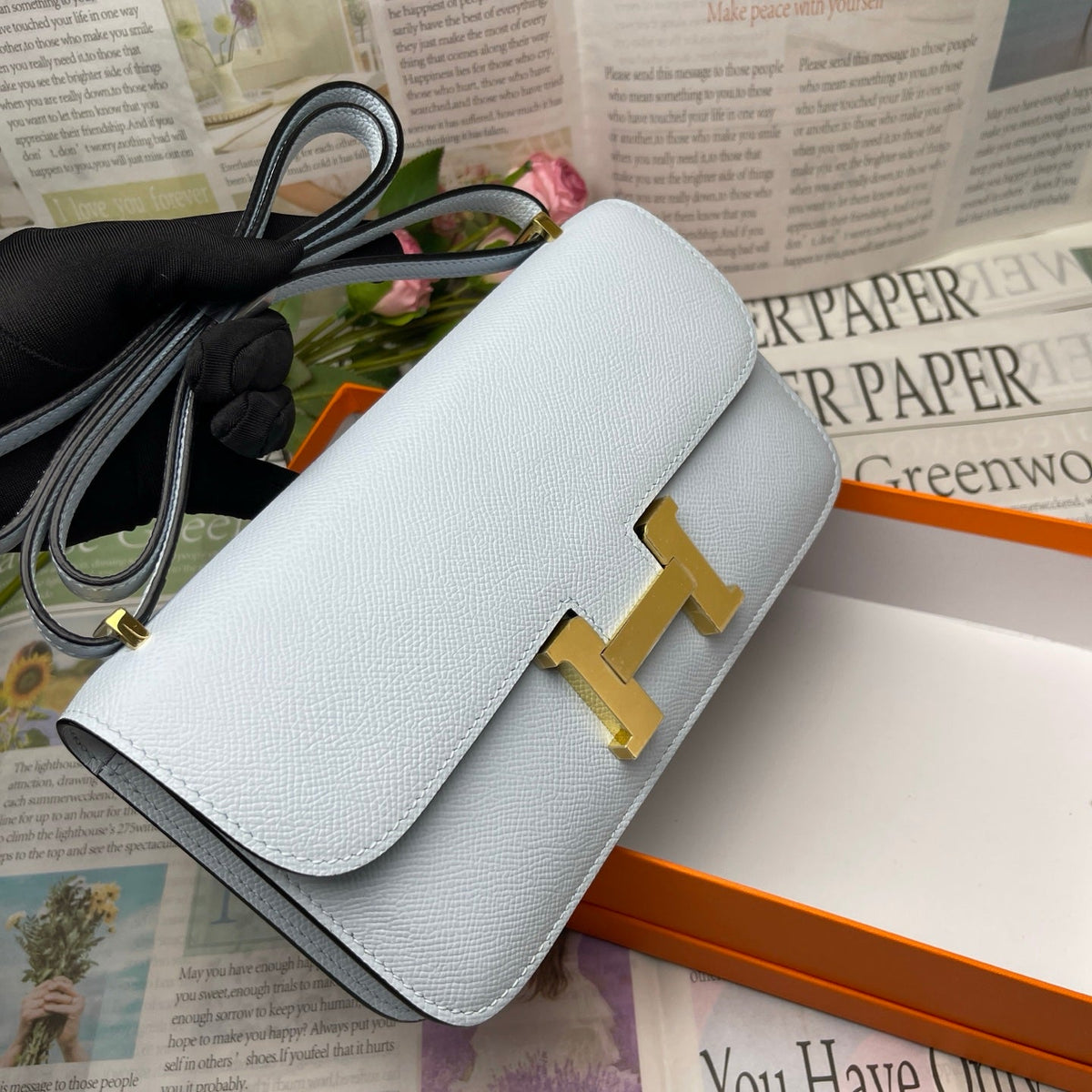 High-end Hermes 2026 Constance Elan 24cm Bag Epsom Leather 3