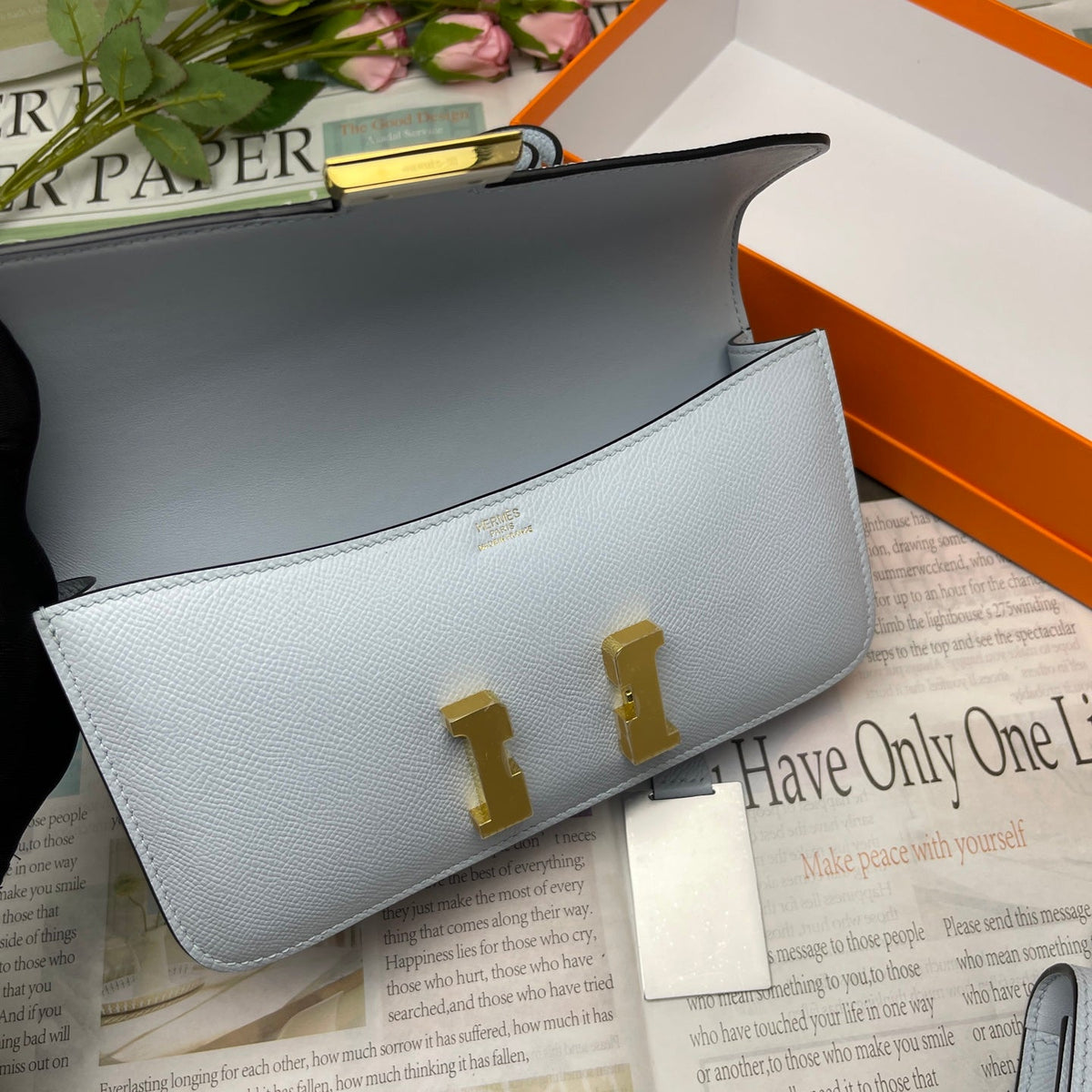 High-end Hermes 2026 Constance Elan 24cm Bag Epsom Leather 3
