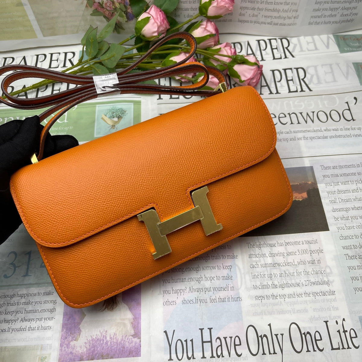 High-end Hermes 2026 Constance Elan 24cm Bag Epsom Leather 2