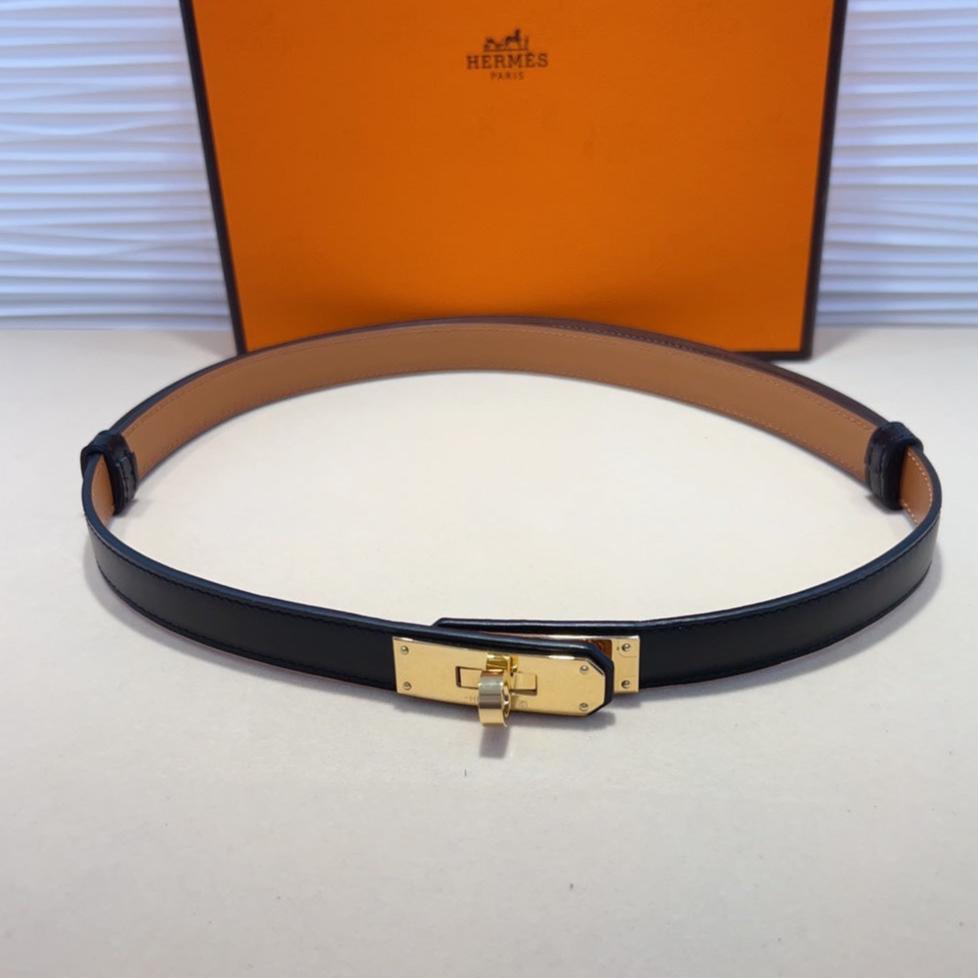 hm kelly belt 18mm black calfskin gold buckle