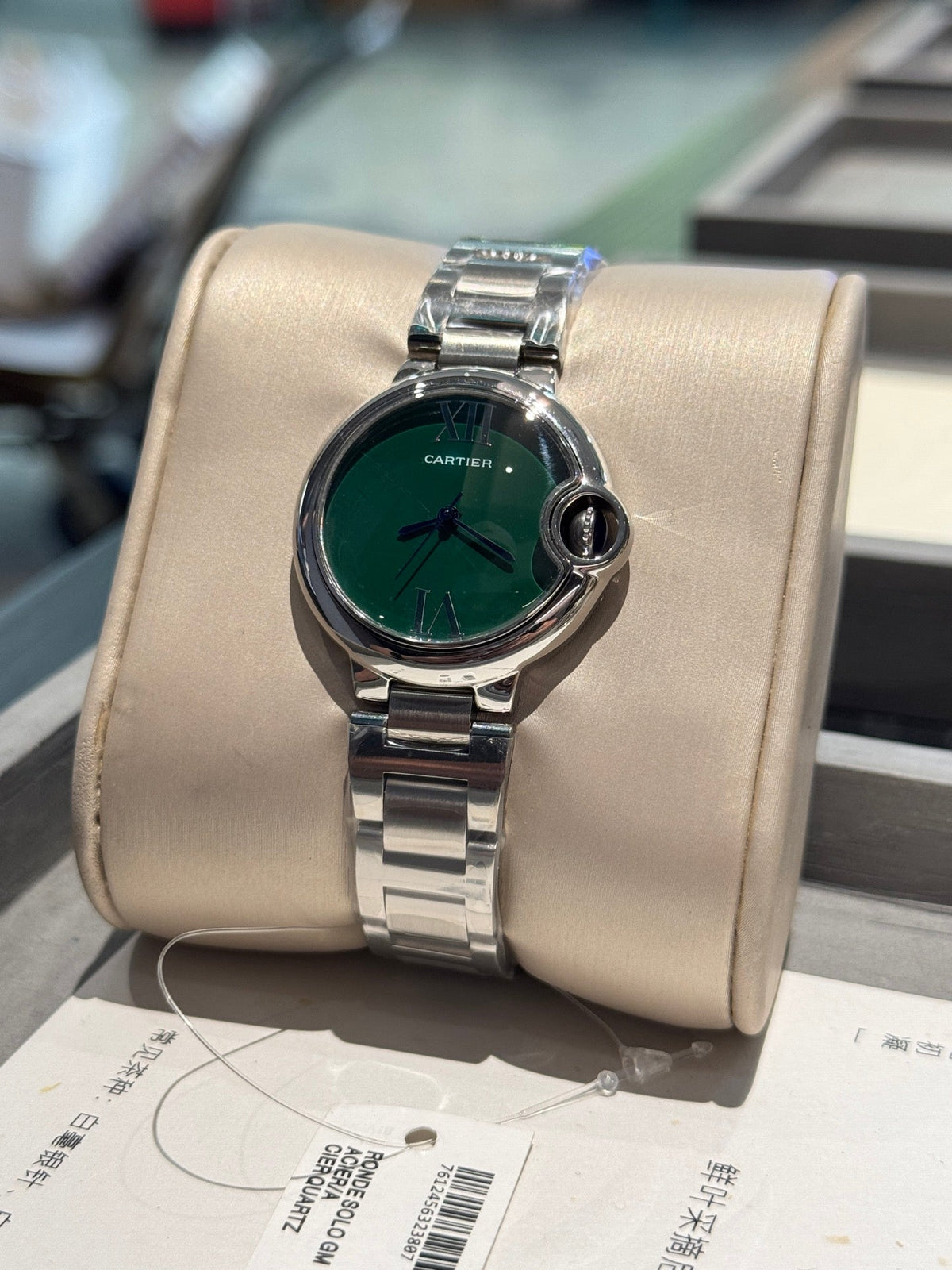 Cartier Bleu Balloon 33mm Quartz Silver