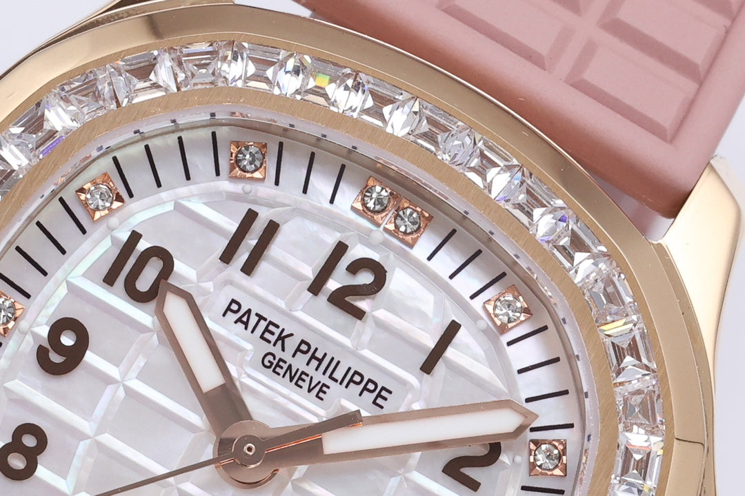 Patek Philippe Aquanaut Luce 35.6mm Rose Gold Case Pink Rubber Strap