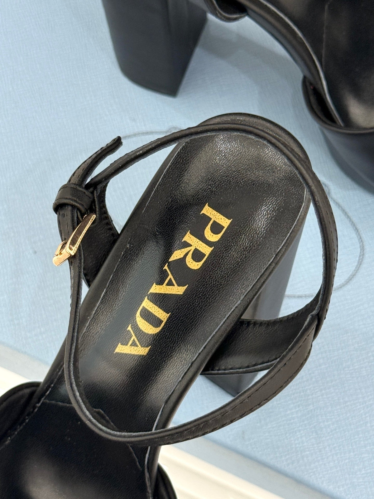Prada 2026 Crisscross Platform Sandals 13cm Suede Leather 174856
