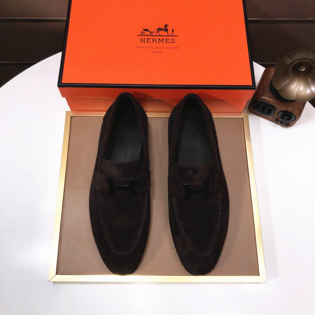 HM PARIS LOAFER PECAN SUEDE