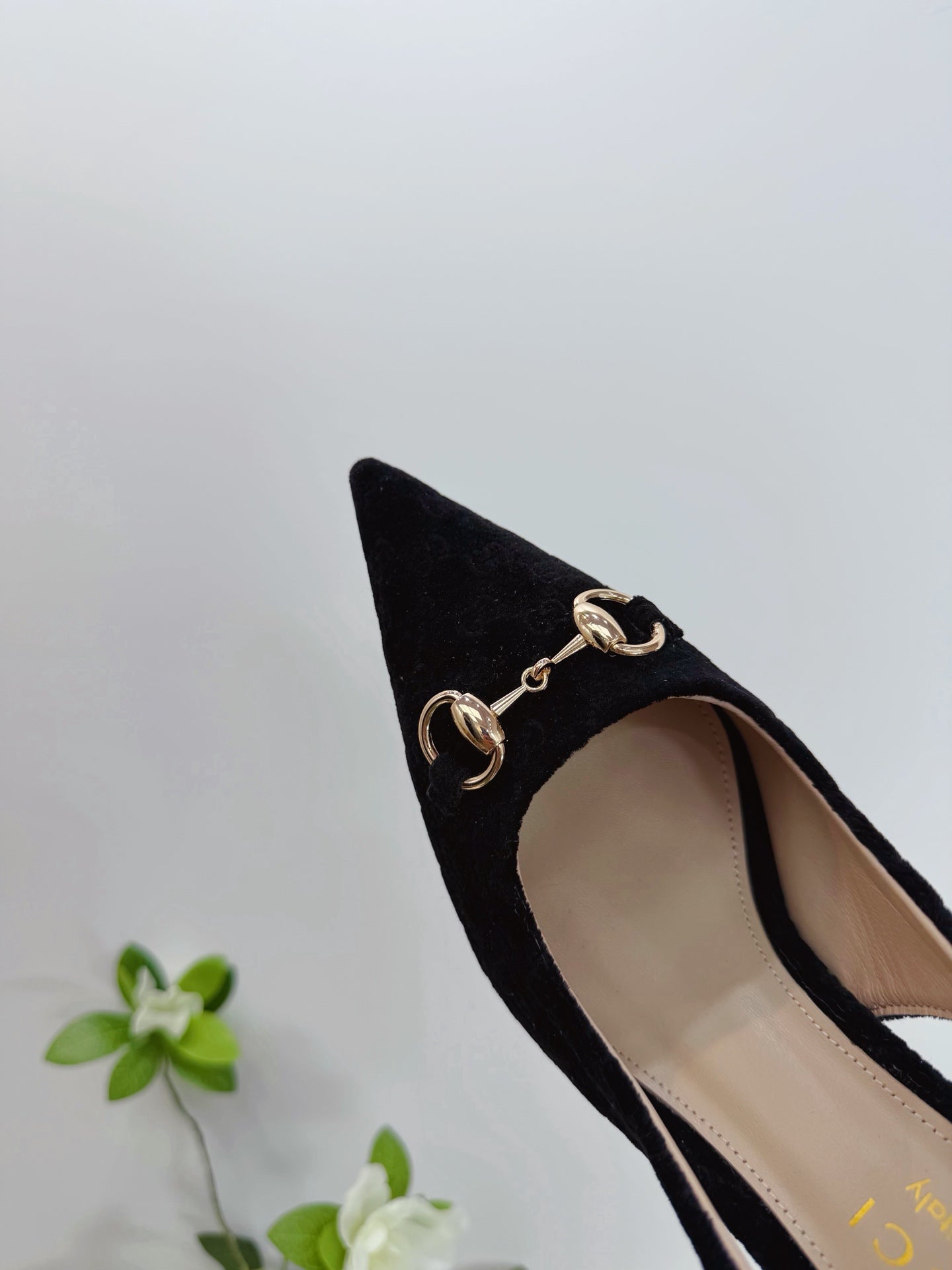 GG 26 Slingback Black Velvet 592418