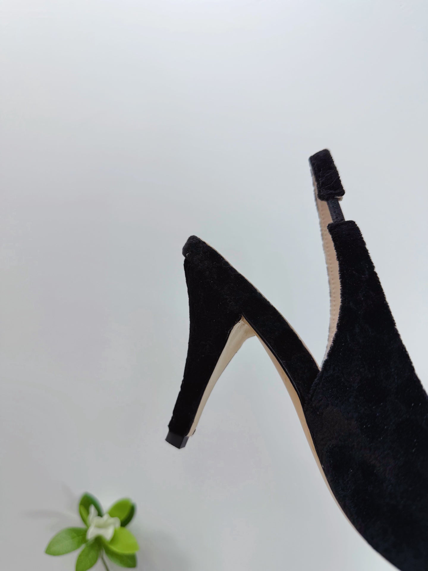 GG 26 Slingback Black Velvet 592418