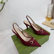 GG 26 Slingback Dark Red Fabric 592423