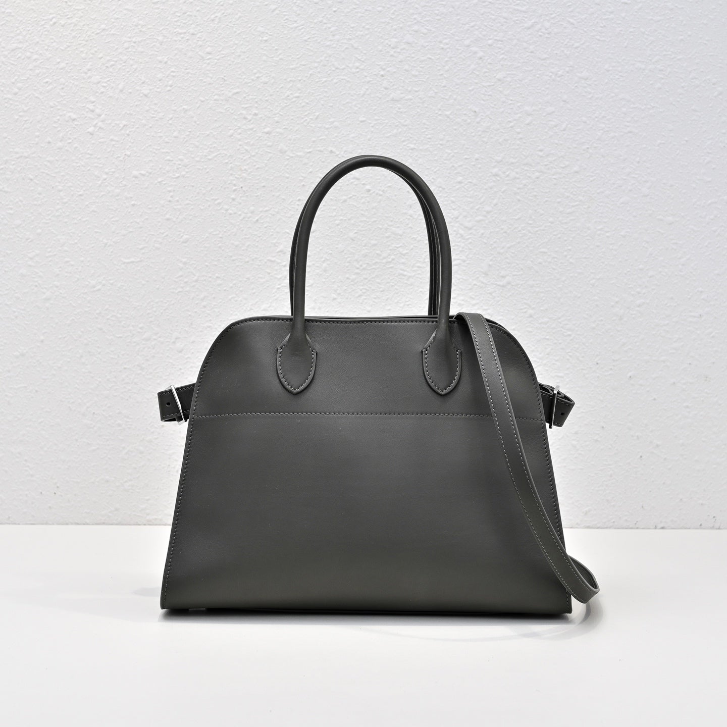 The Row Margaux 12 32cm Tote Bag In Calfskin