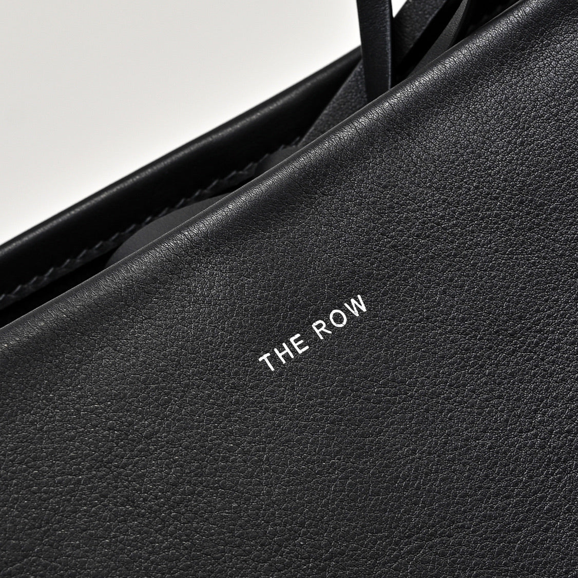 The Row N/S Park Tote 30cm Black Leather