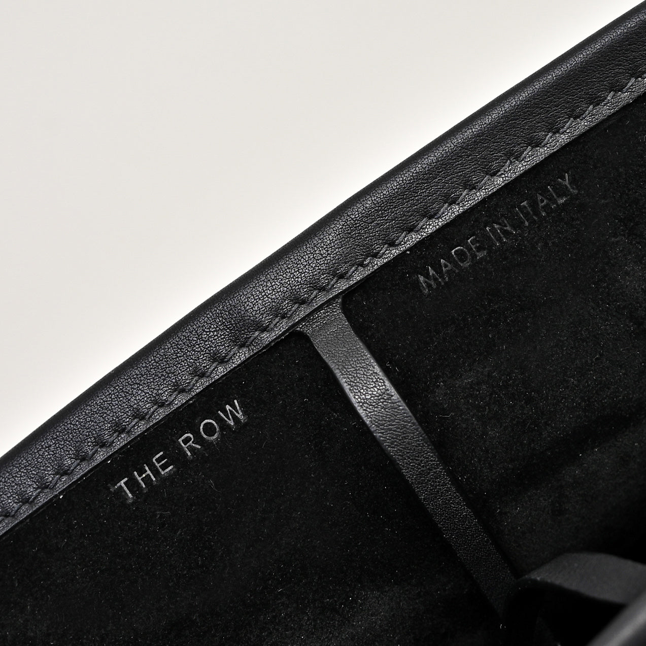 The Row N/S Park Tote 30cm Black Leather