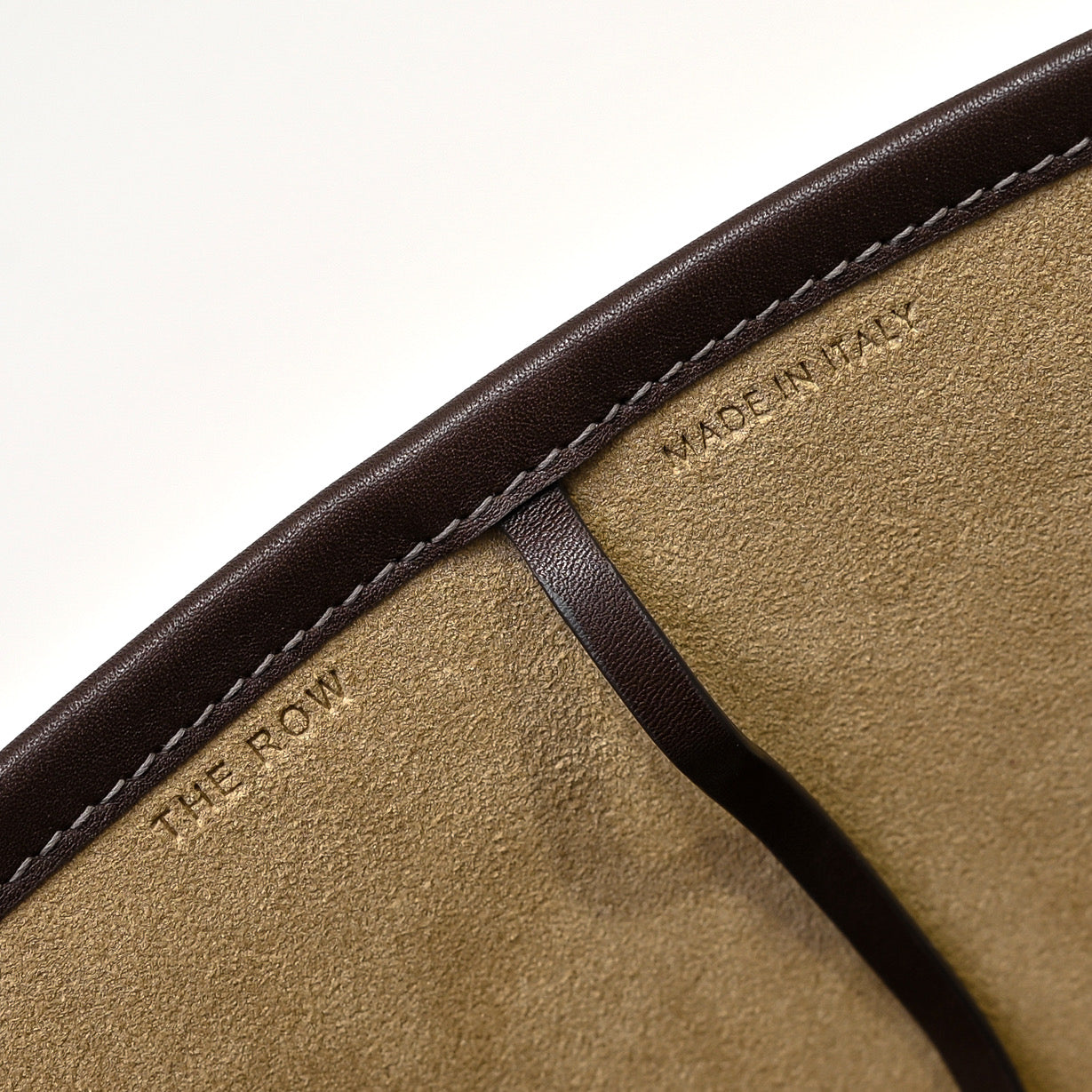 The Row N/S Park Tote 30cm Chocolate Leather