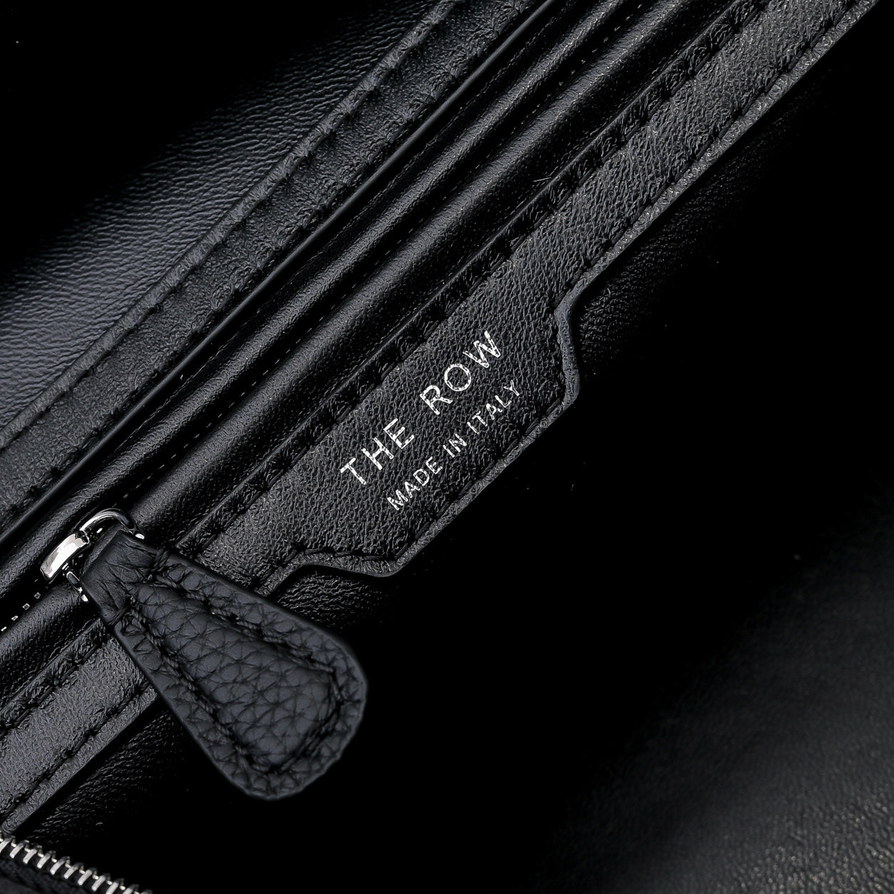 The Row Terasse Shoulder Bag 32cm Black Calfskin