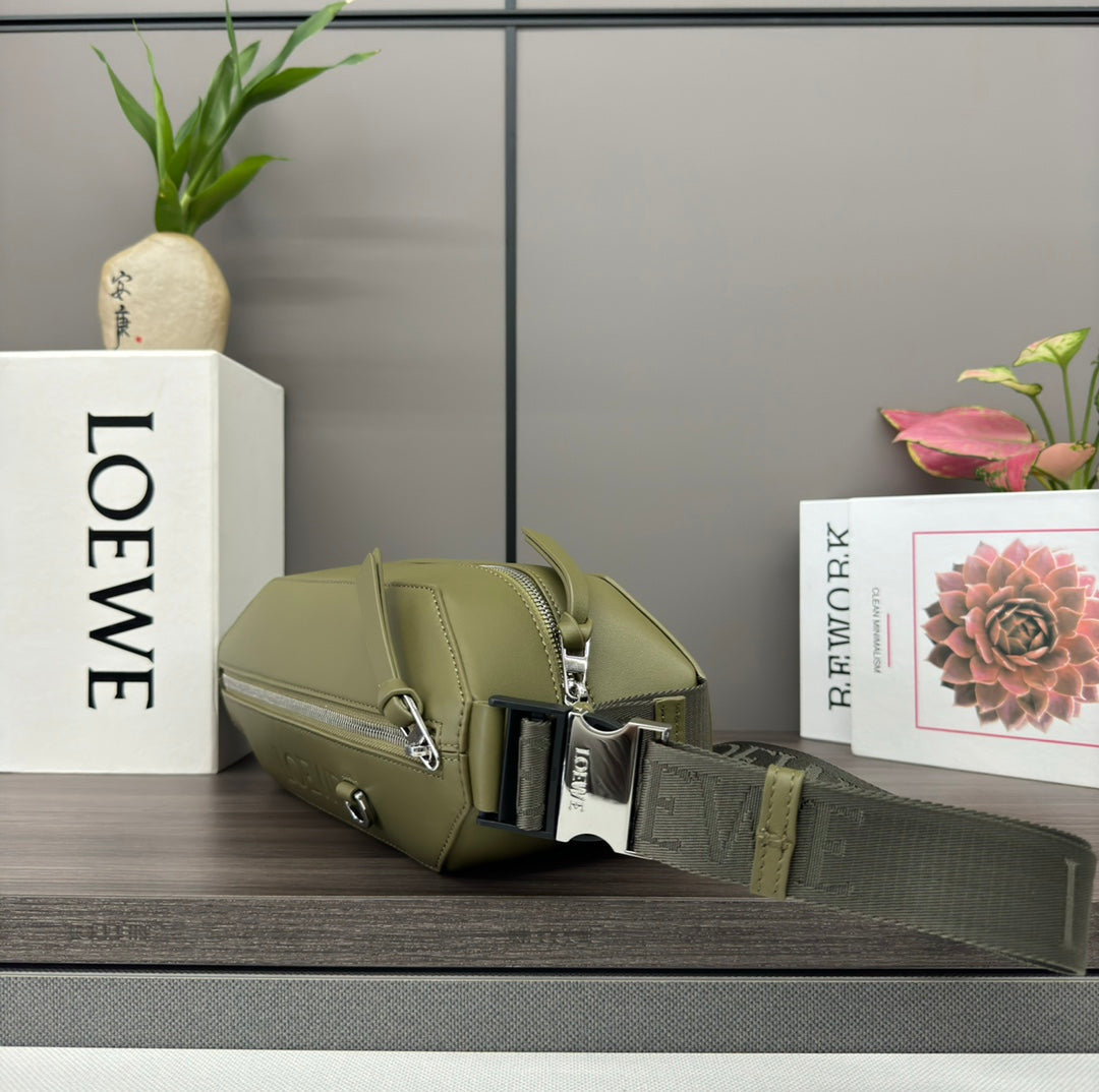 Loewe 2025 Convertible Sling Olive Green Calfskin 274660