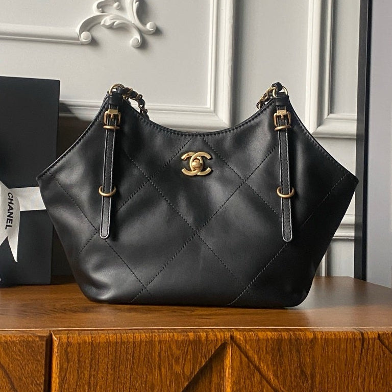 Chanel 2025 Bag 28cm Black Calfskin 318240