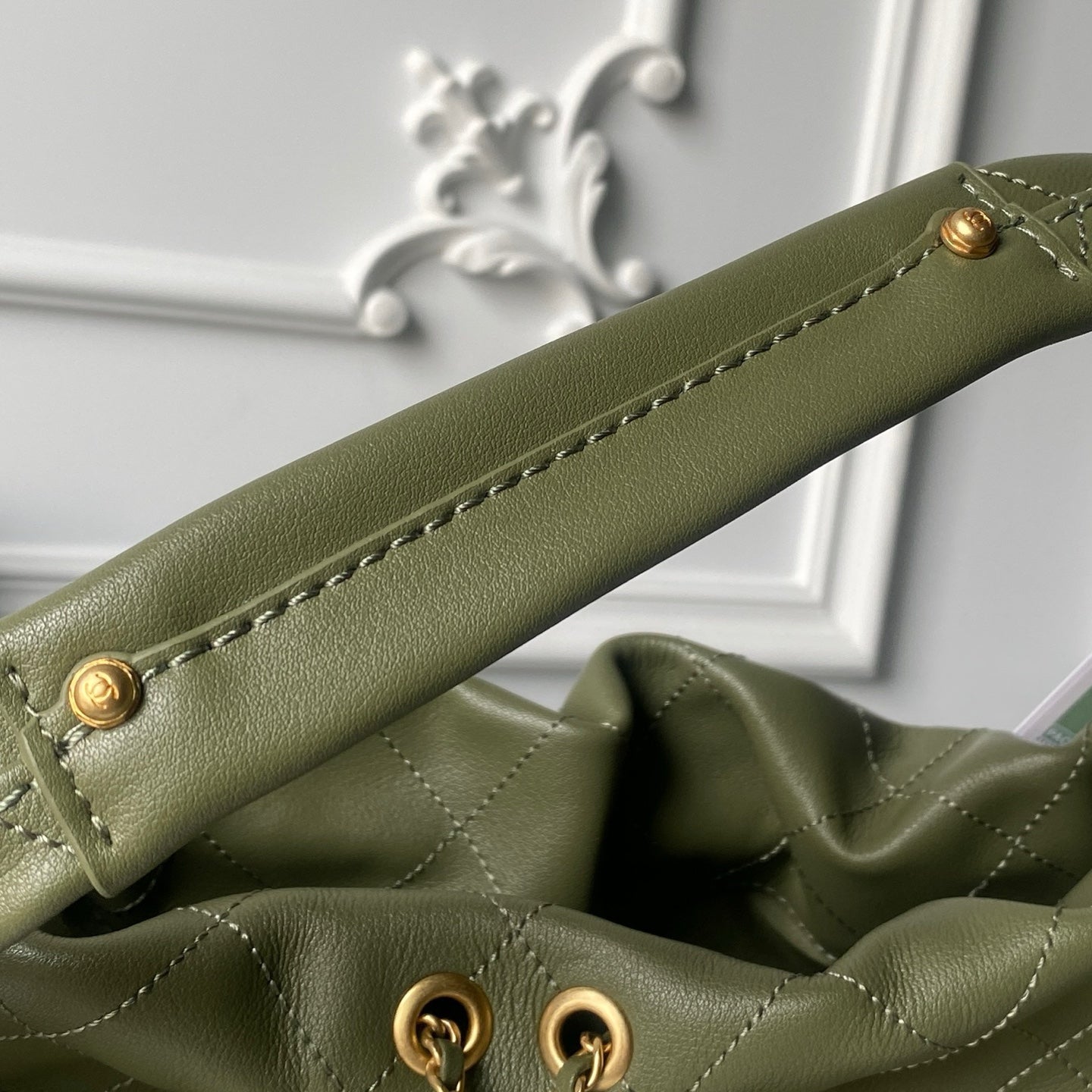 Chanel 2025 Bag 45cm Green Calfskin 318234