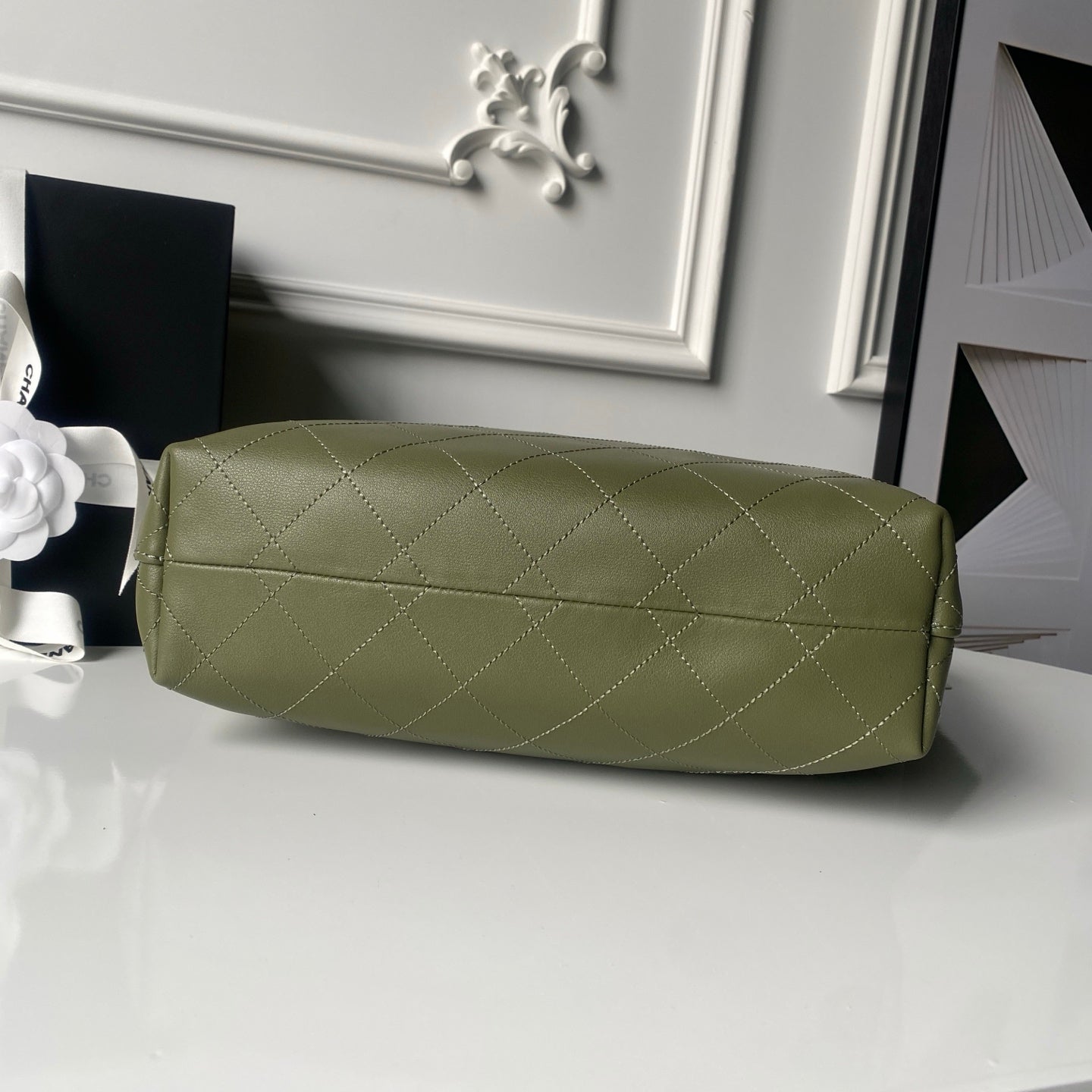 Chanel 2025 Bag 45cm Green Calfskin 318234