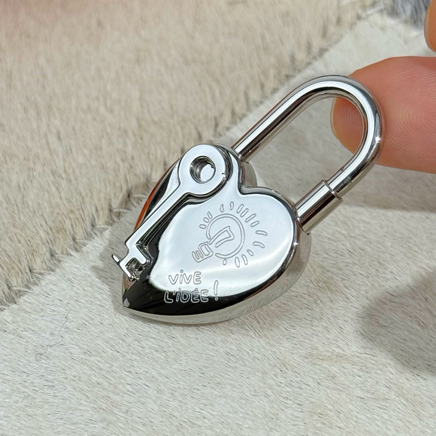 HM Heart-shaped Lock Bag Charm