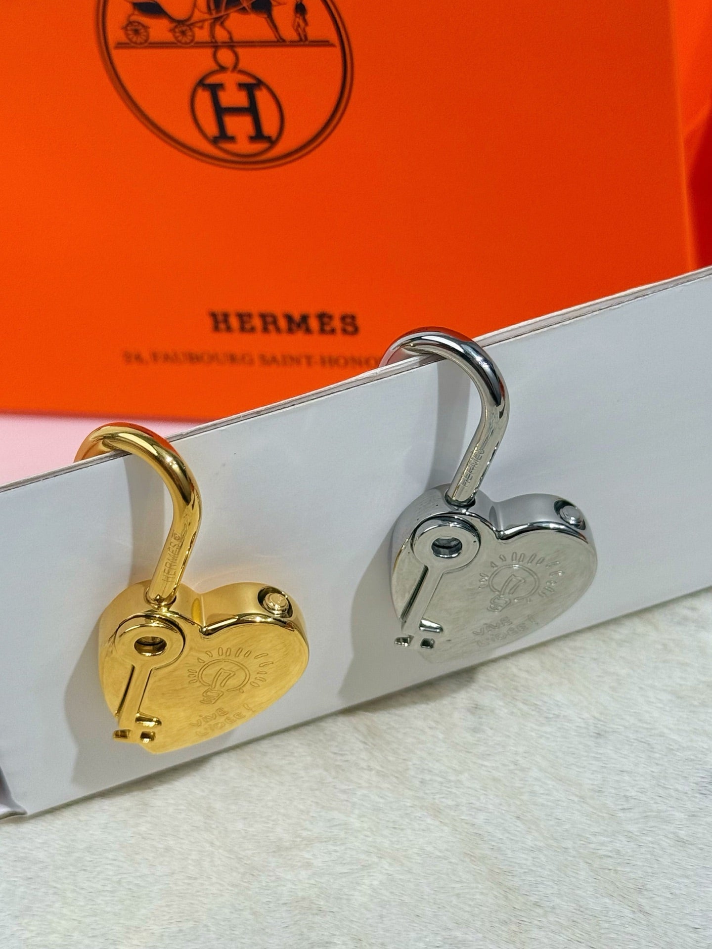 HM Heart-shaped Lock Bag Charm