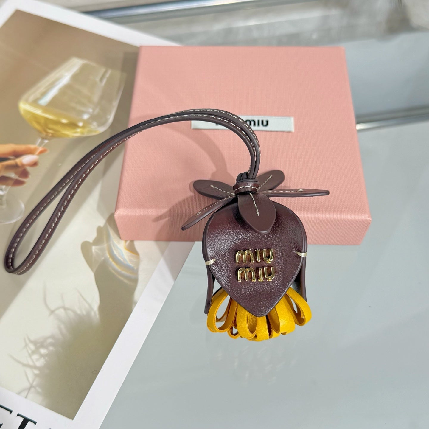 Miu Miu Trick Calfskin Bag Charm