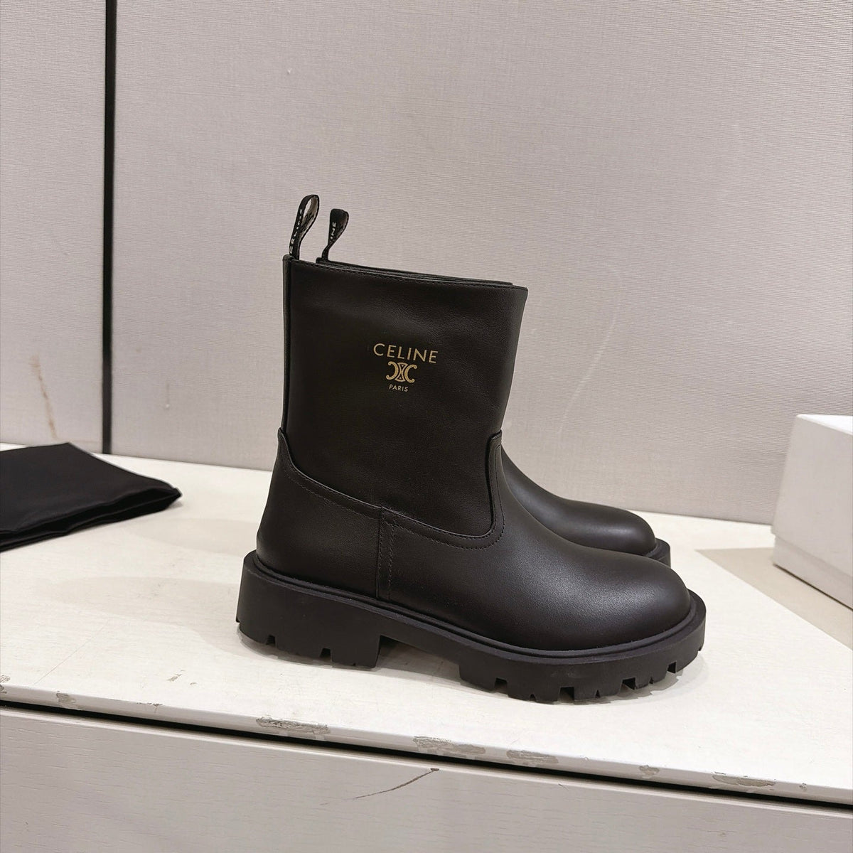 Celine 2026 Margaret Boots Leather 101100