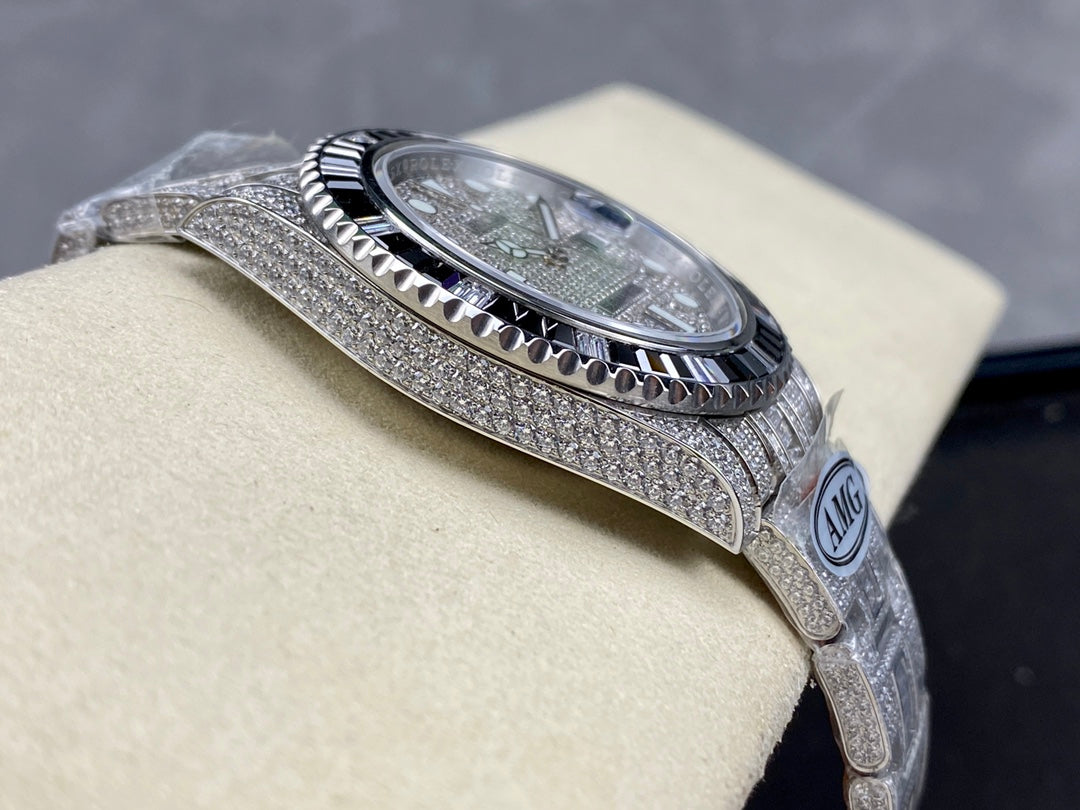 Rolex Submariner Date Black Full Diamond