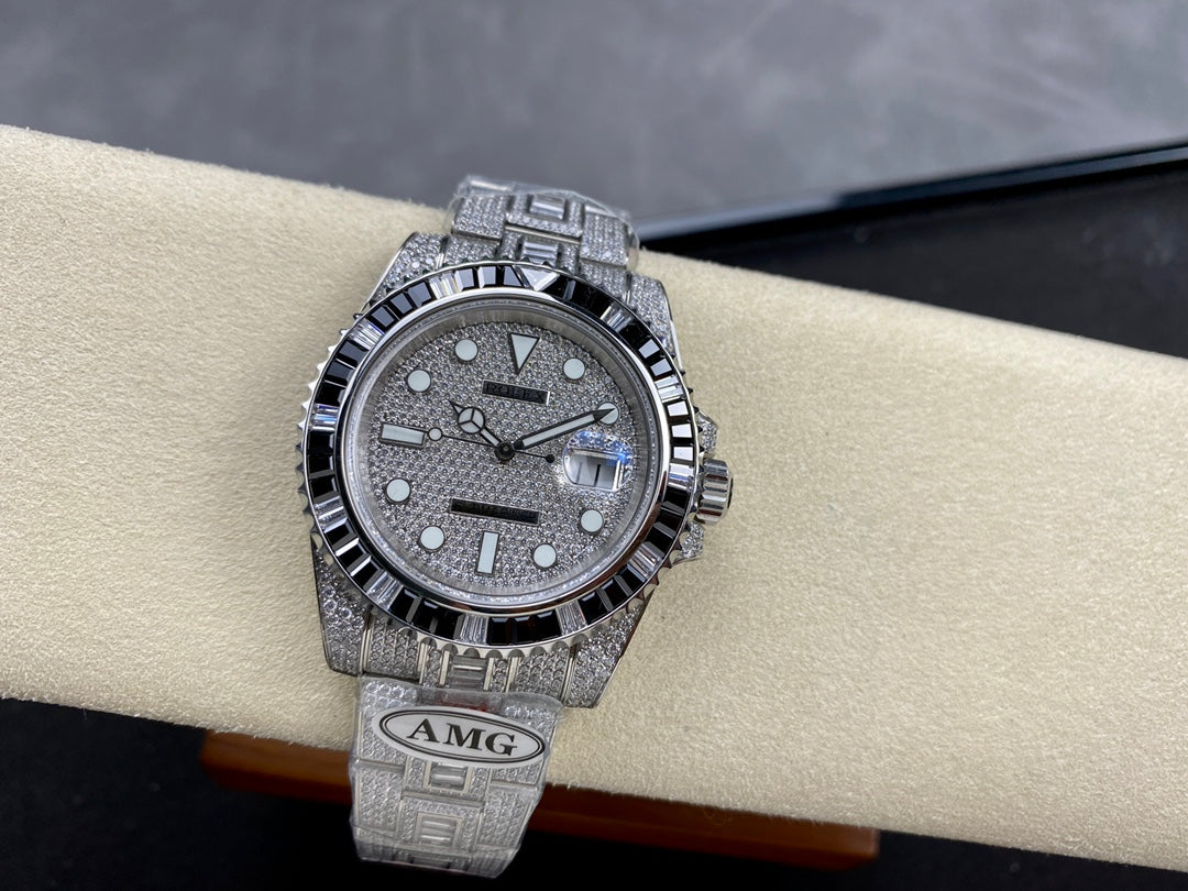 Rolex Submariner Date Black Full Diamond