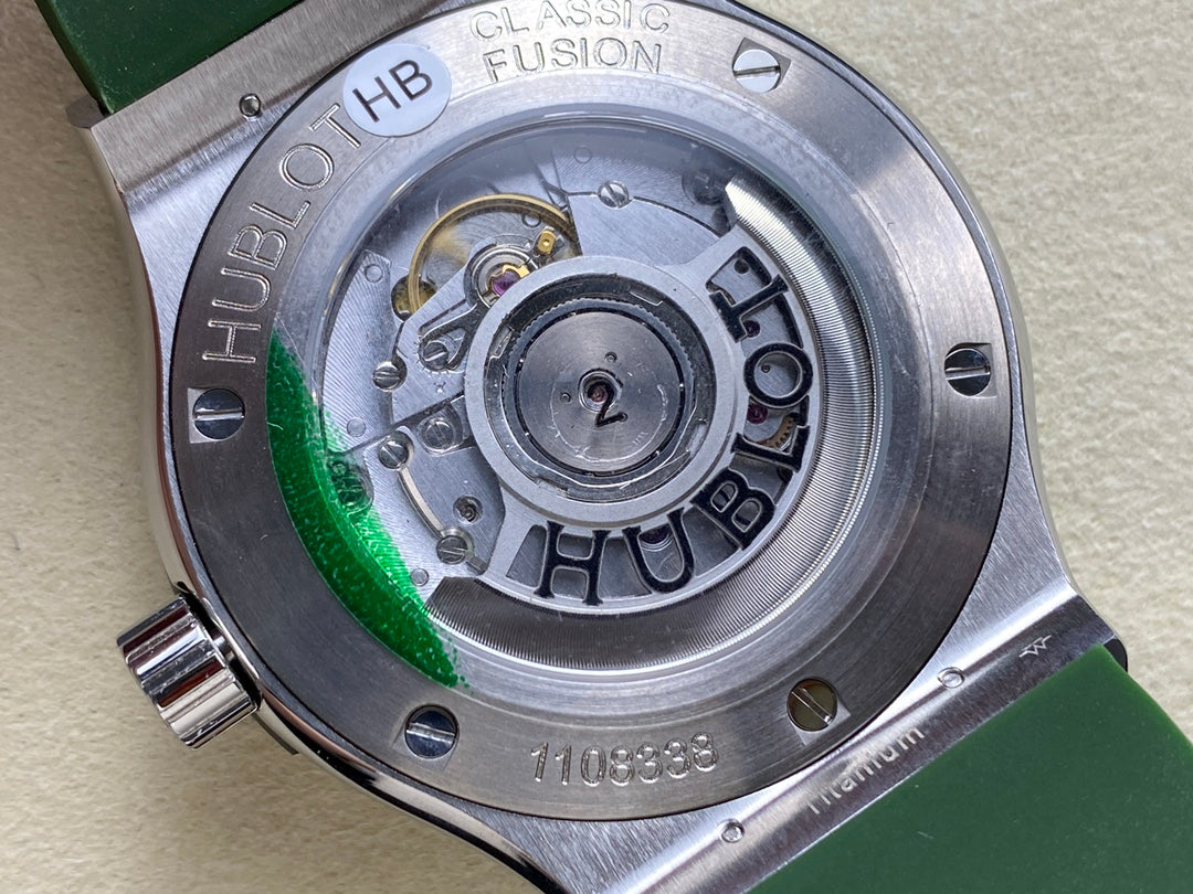 Hublot Classic Fusion 42mm Green Dial Green Rubber Strap