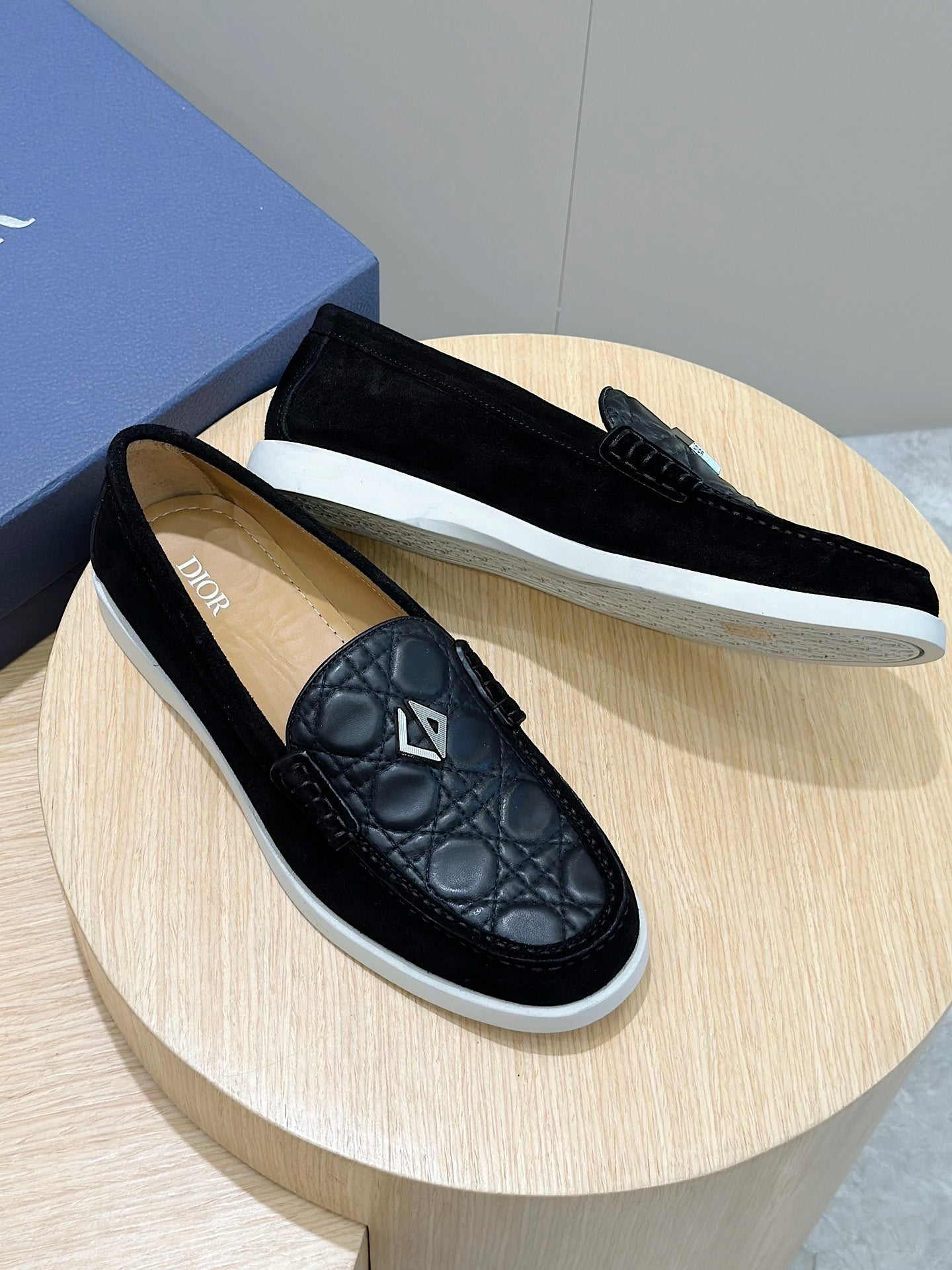 CD GRANVILLE BASIC LOAFER BLACK EMBOSSED CALFSKIN