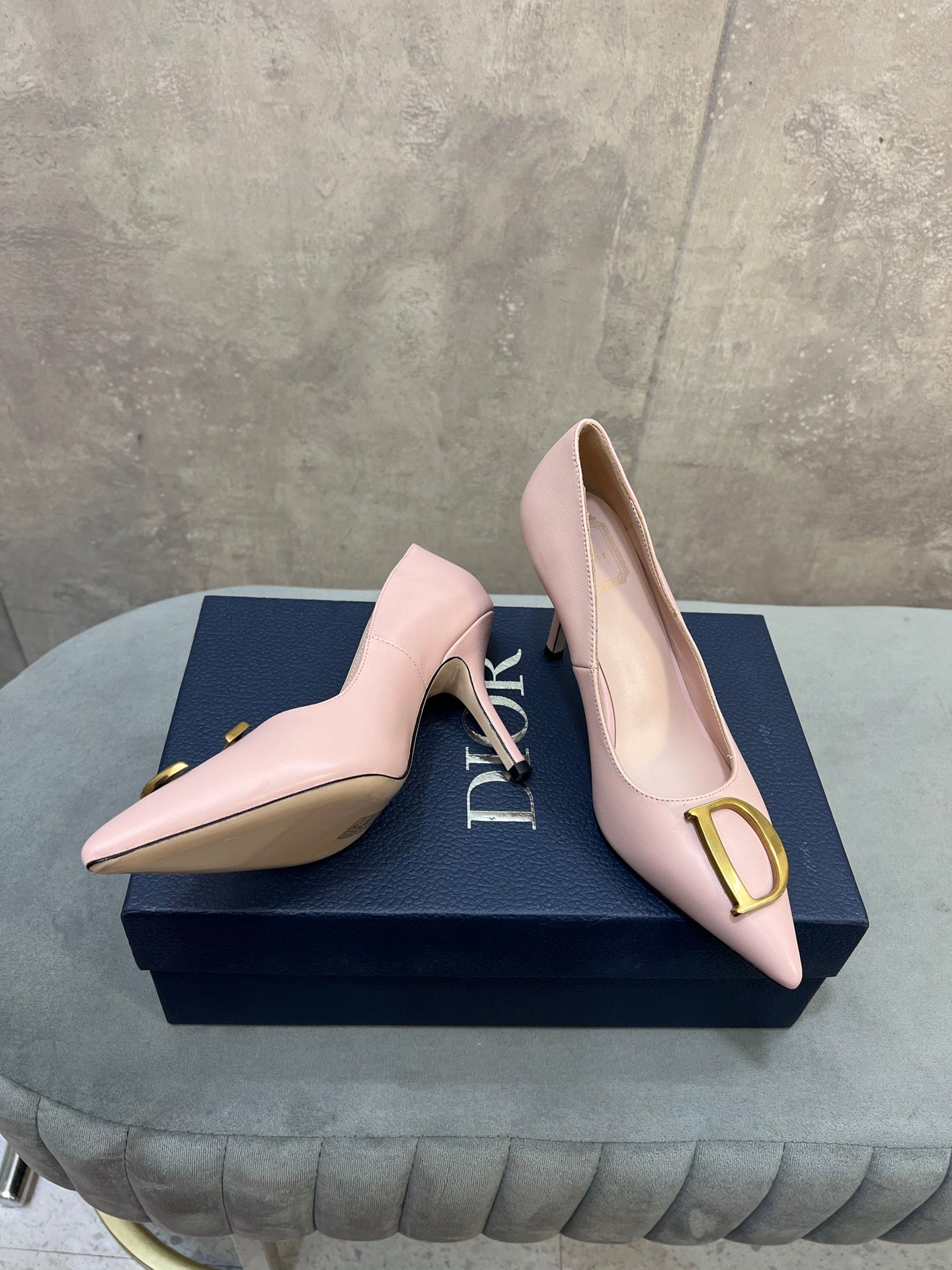 CD 26 High-Heeled 85 Pumps Light Pink Cowhide 594570