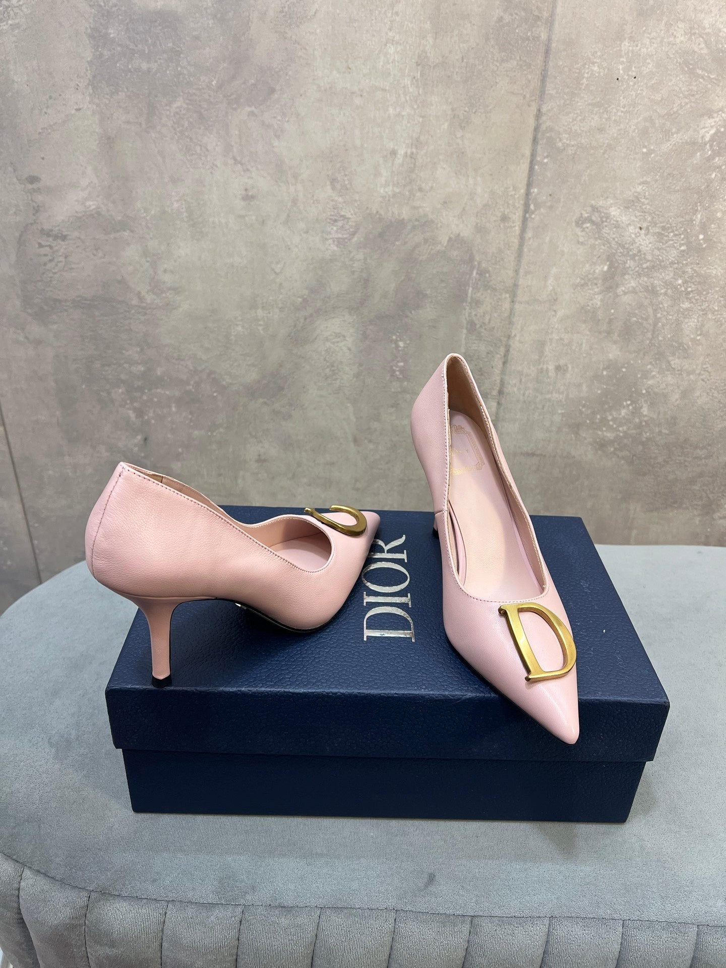 CD 26 High-Heeled 85 Pumps Light Pink Cowhide 594570