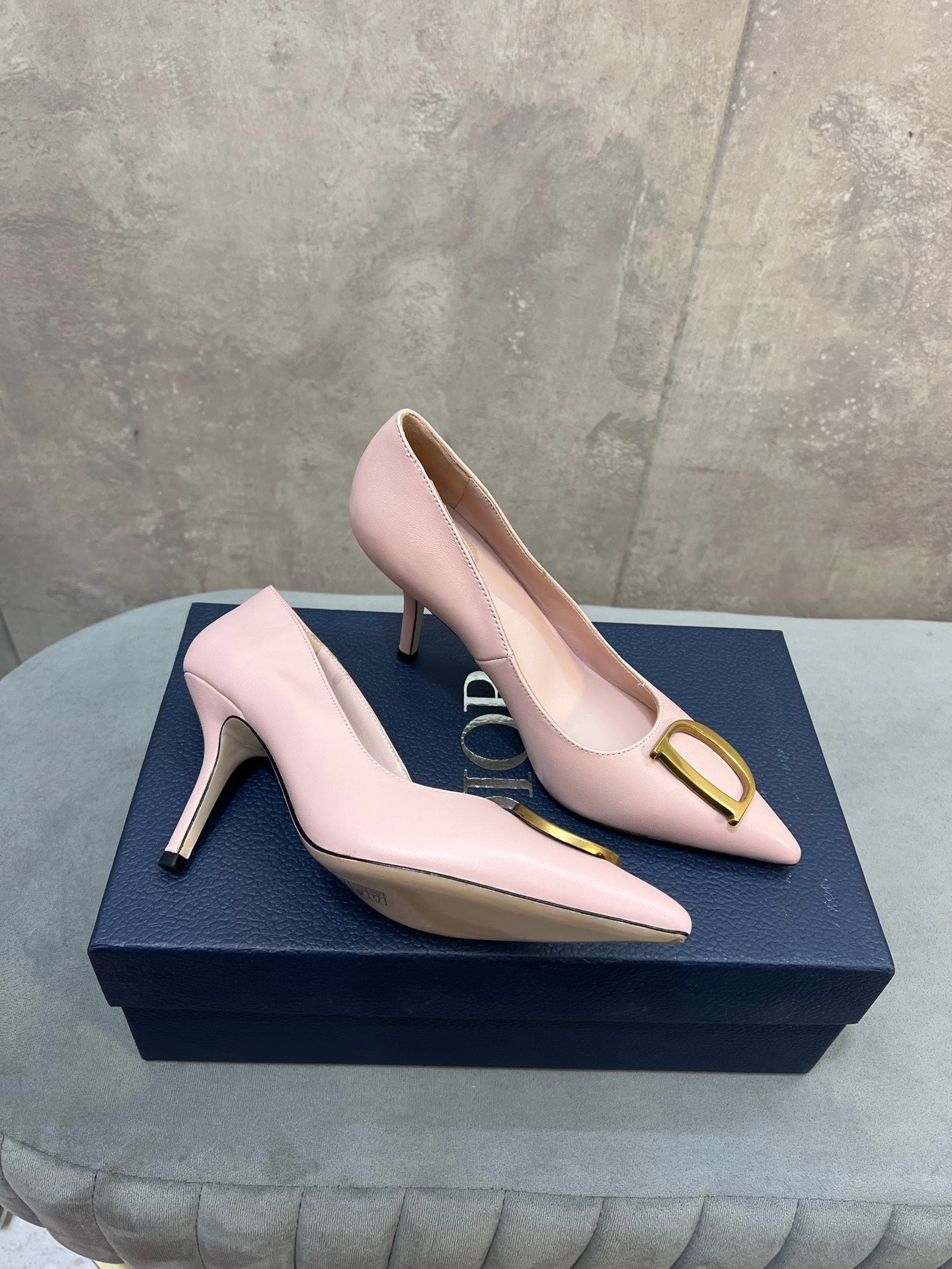 CD 26 High-Heeled 85 Pumps Light Pink Cowhide 594570