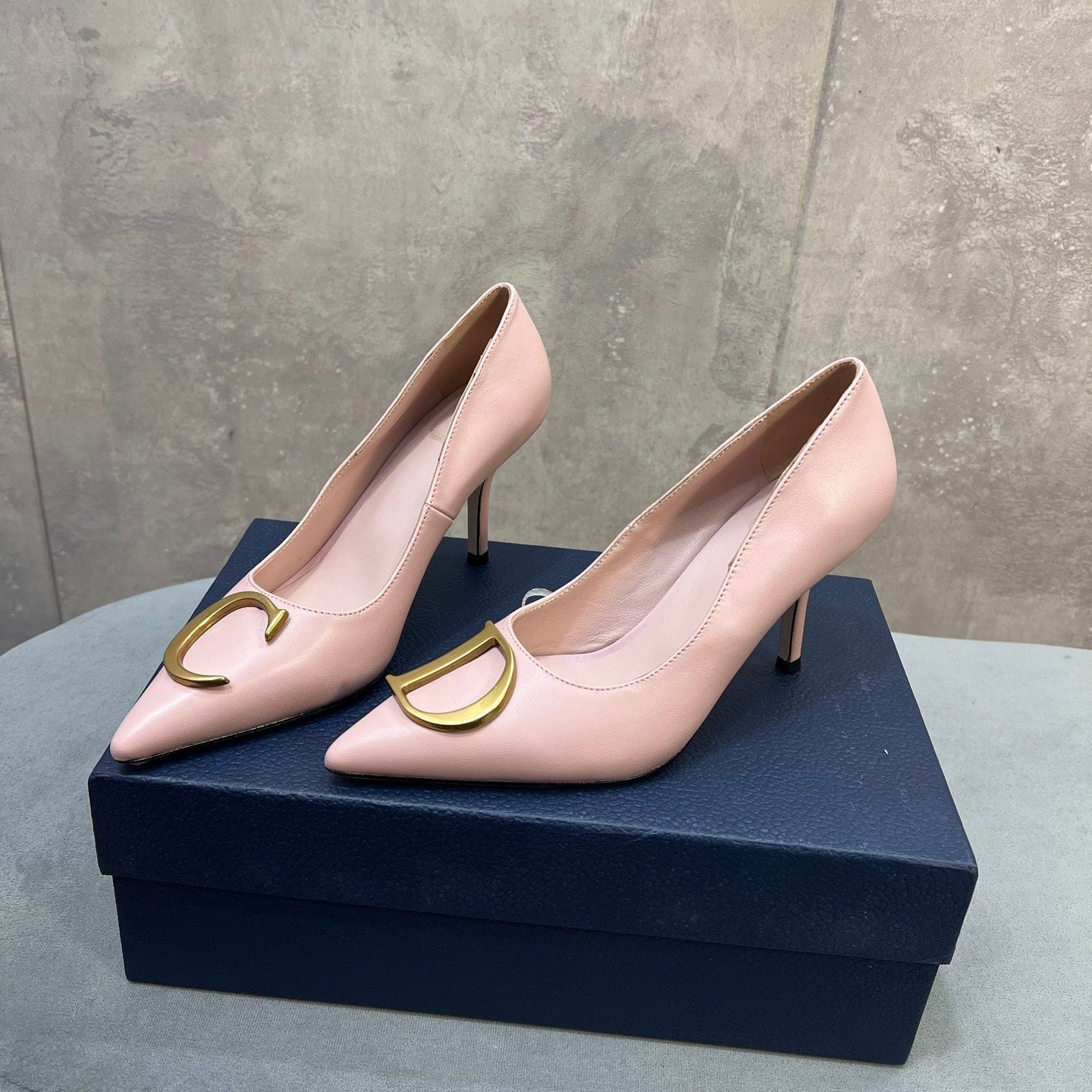 CD 26 High-Heeled 85 Pumps Light Pink Cowhide 594570