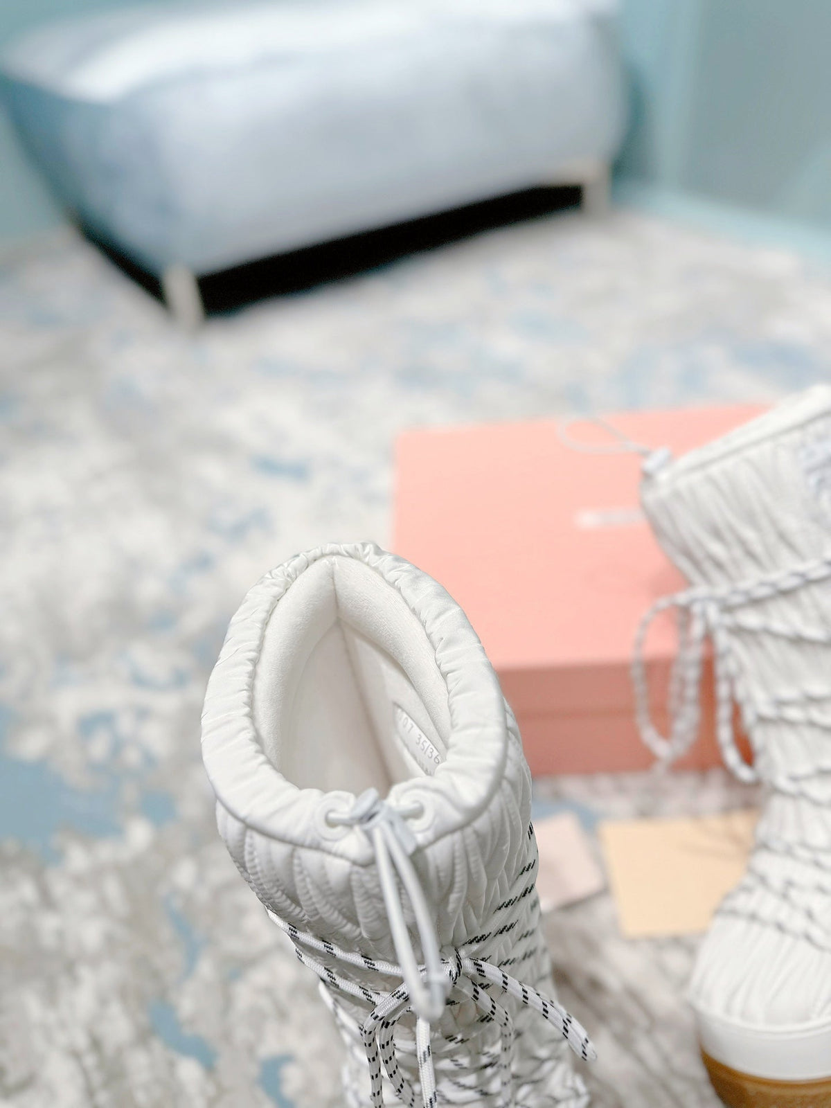 Miu Miu 2026 Snow Boots Wool Nylon 148907