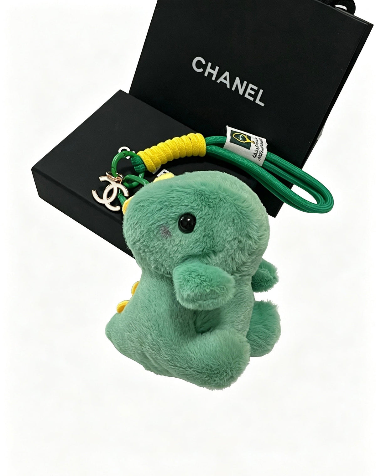 Chanel Cute Green Dinosaur Plush Toy Bag Charm