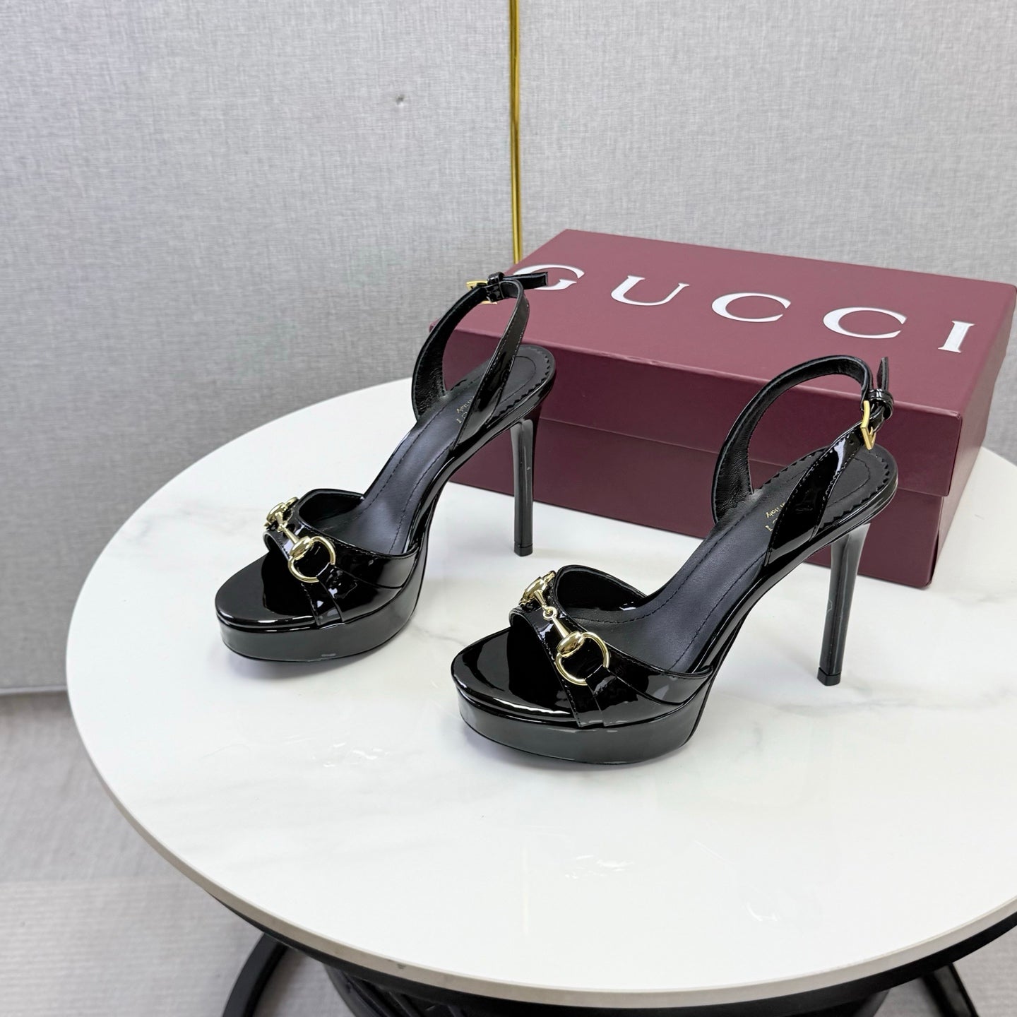 Gucci 2026 Donna Platform Sandal 120mm Leather 973321