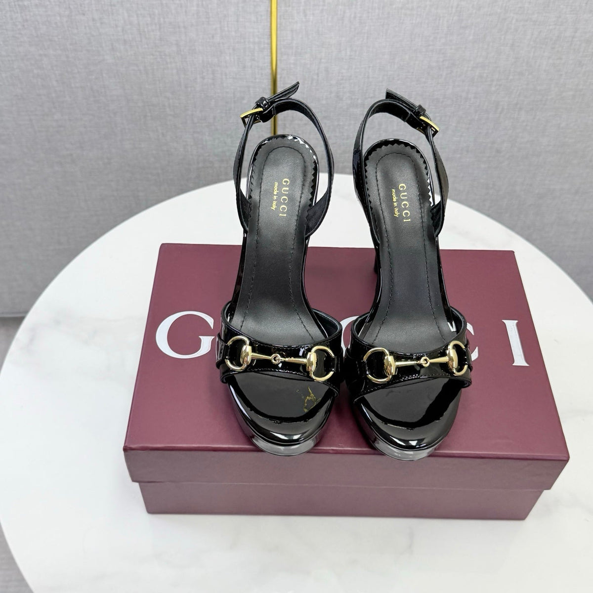 Gucci 2026 Donna Platform Sandal 120mm Leather 973321