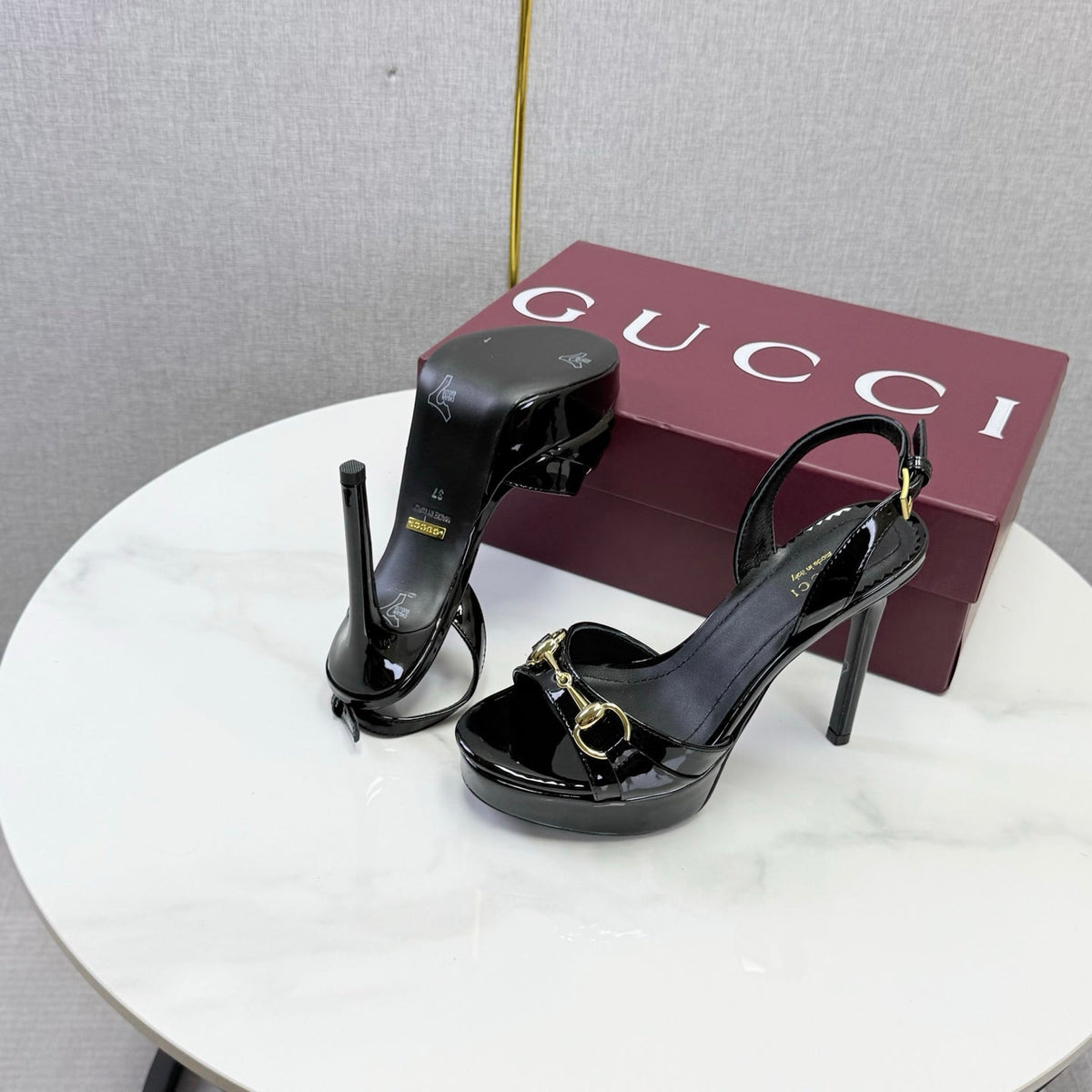Gucci 2026 Donna Platform Sandal 120mm Leather 973321