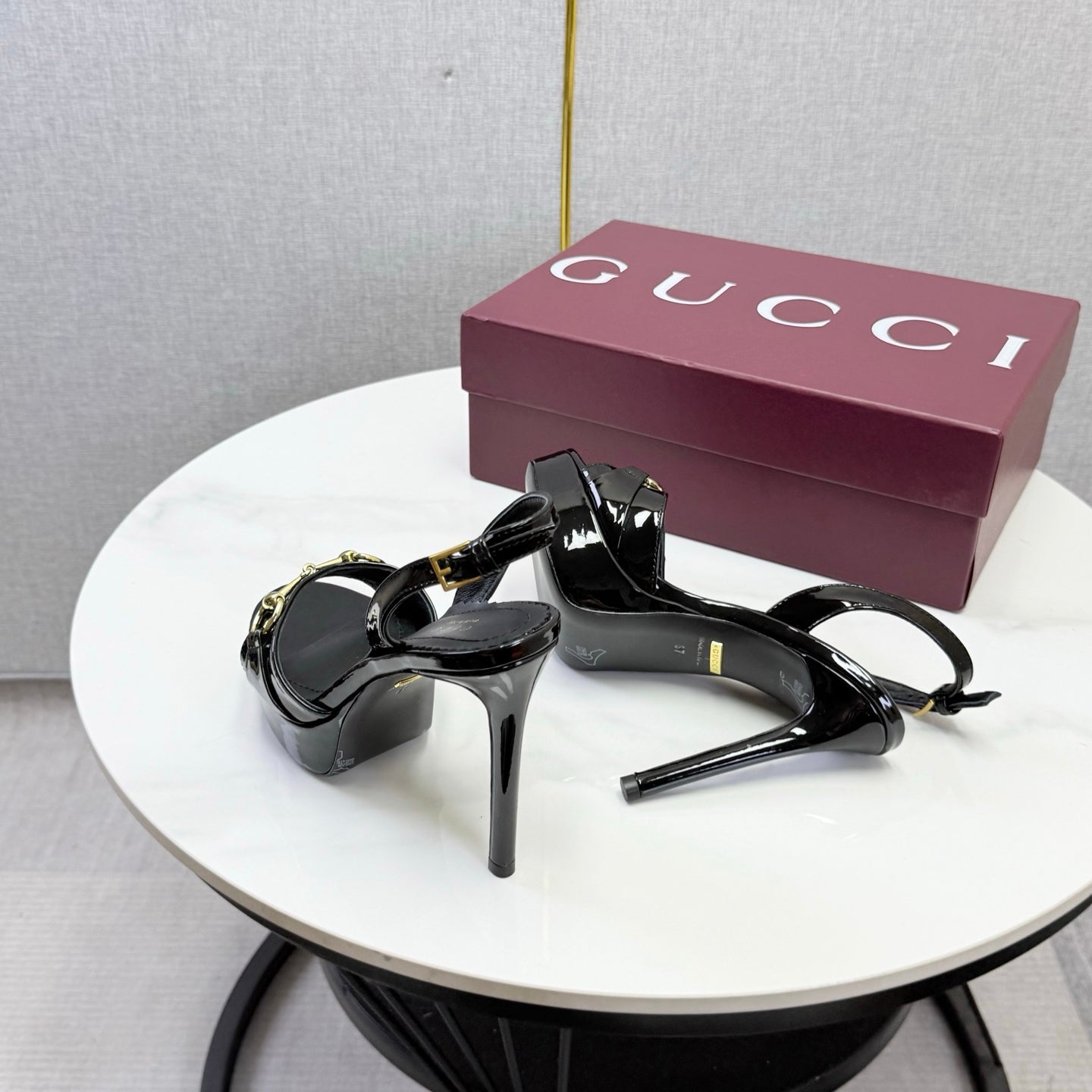 Gucci 2026 Donna Platform Sandal 120mm Leather 973321