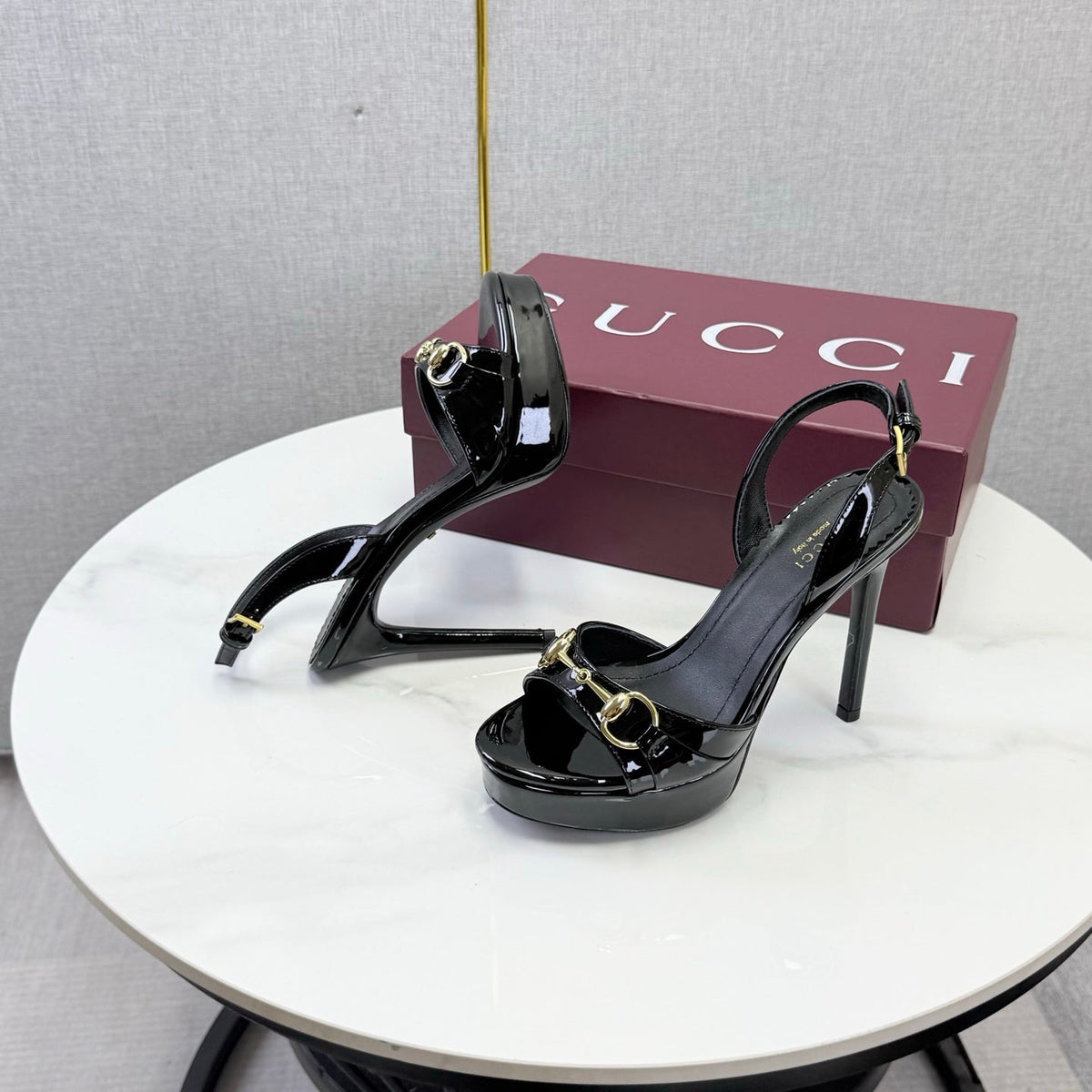 Gucci 2026 Donna Platform Sandal 120mm Leather 973321