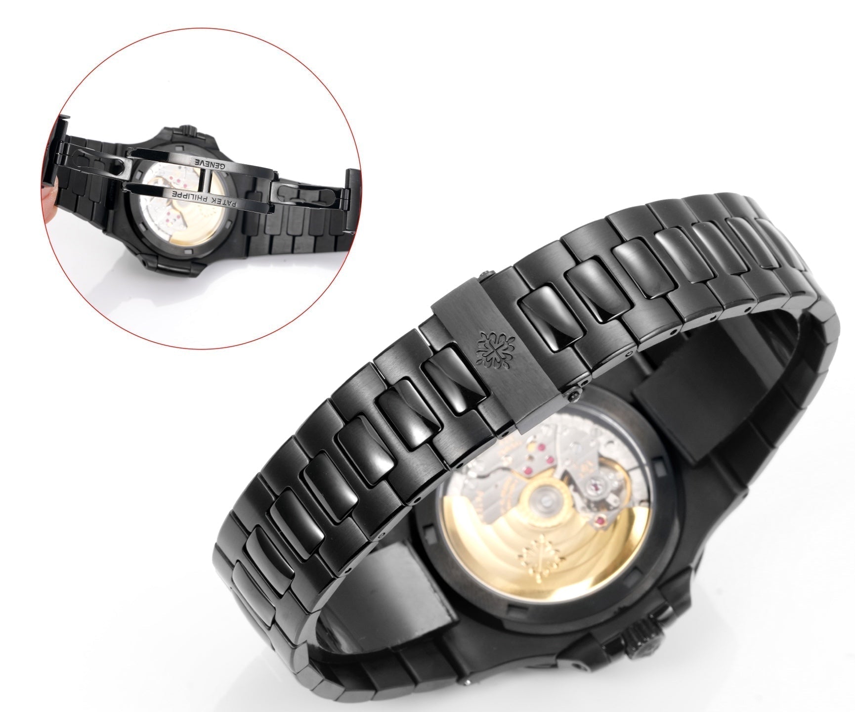 Patek Philippe Nautilus 5711 Red Dial Black Case Watch