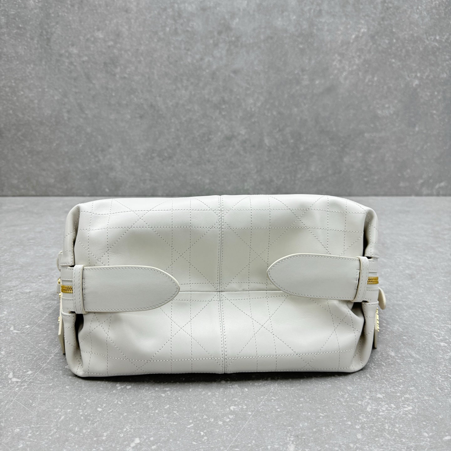 Dior 2025 Hobo Bag 33cm White Calfskin