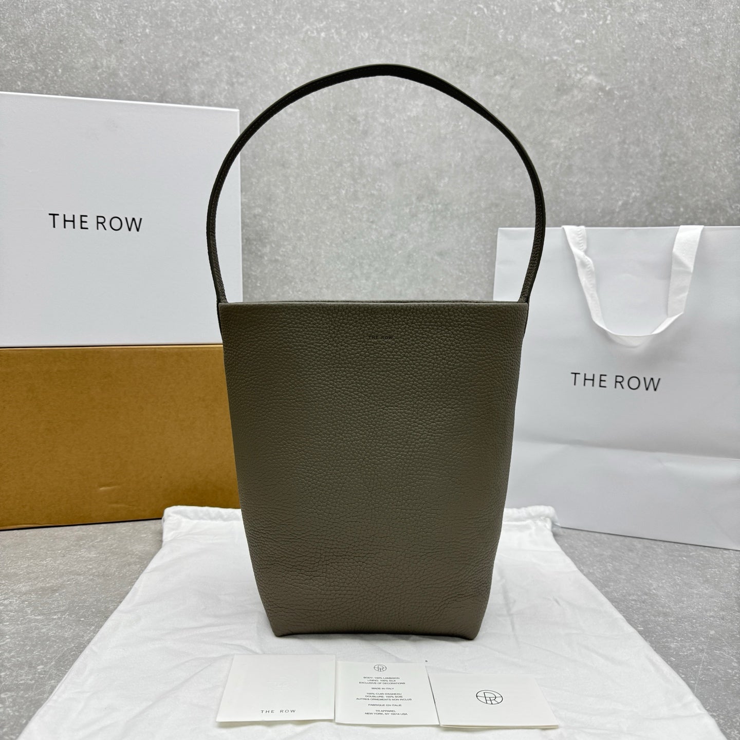 The Row 2025 N/S Park Tote Bag 30cm Gray Calfskin
