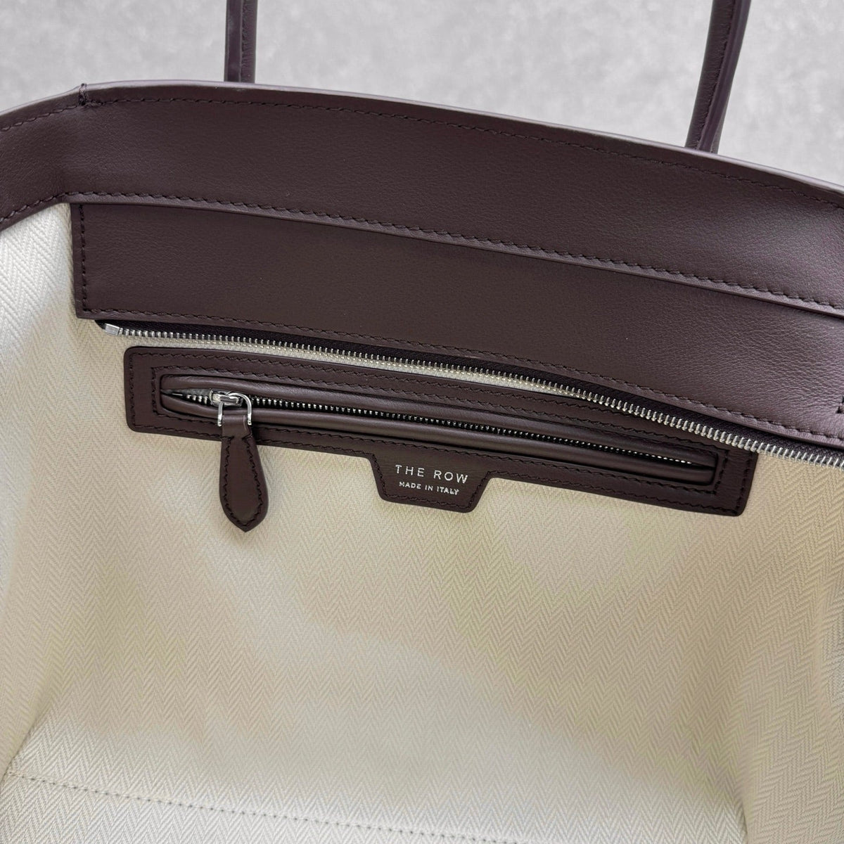 The Row 2025 Marlo  Bag Chocolate Leather