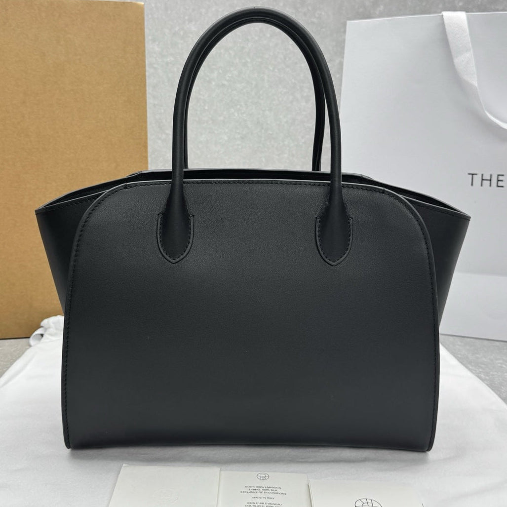 The Row 2025 Marlo Bag  Black Leather