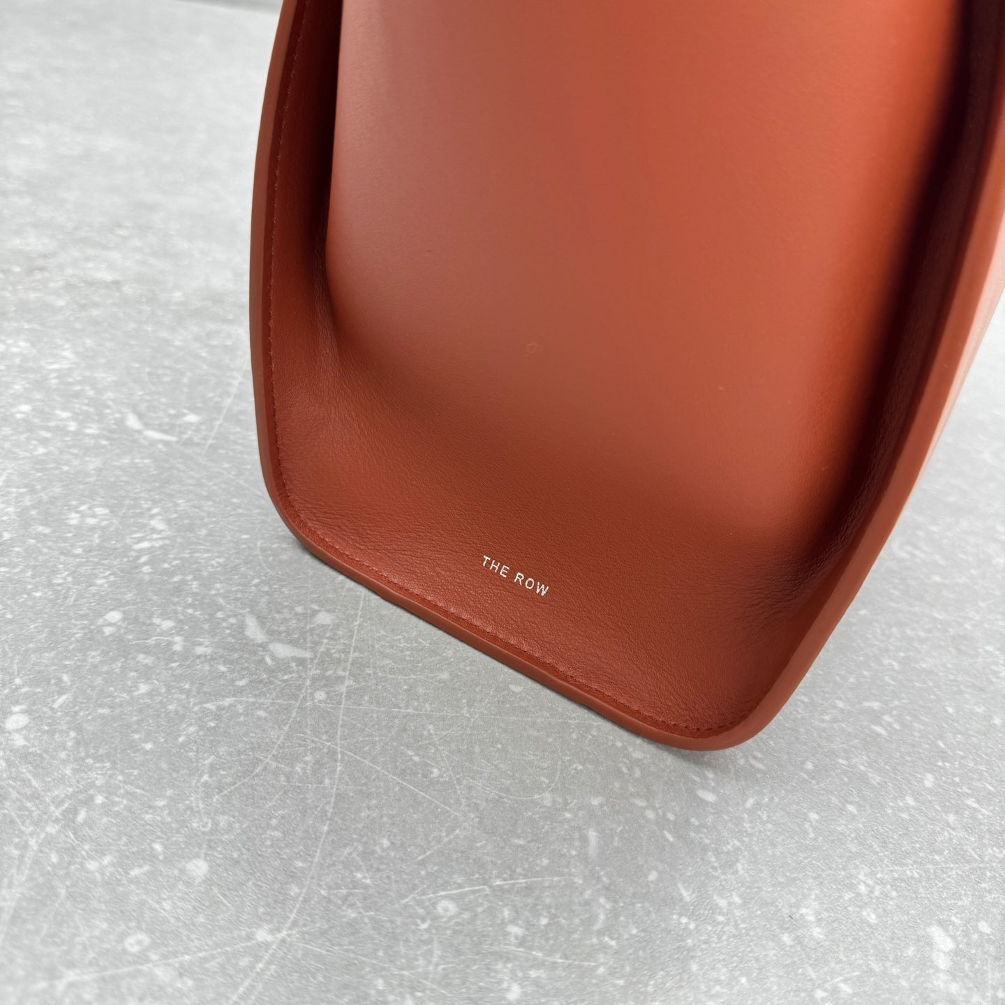 The Row 2025 Marlo 12 Bag 30cm Reddish Brown Leather