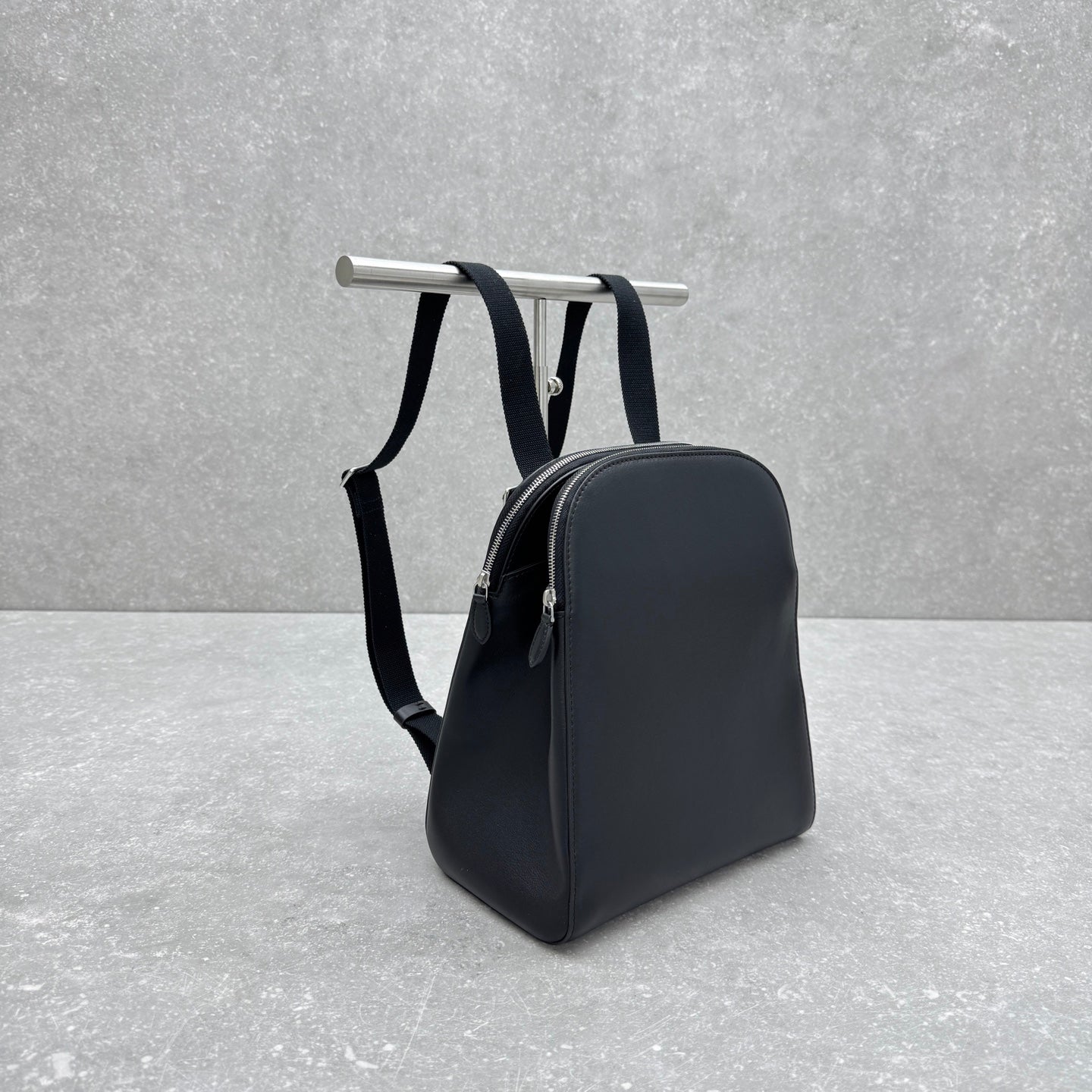 The Row 2025 Harper Backpack 26cm Black Leather