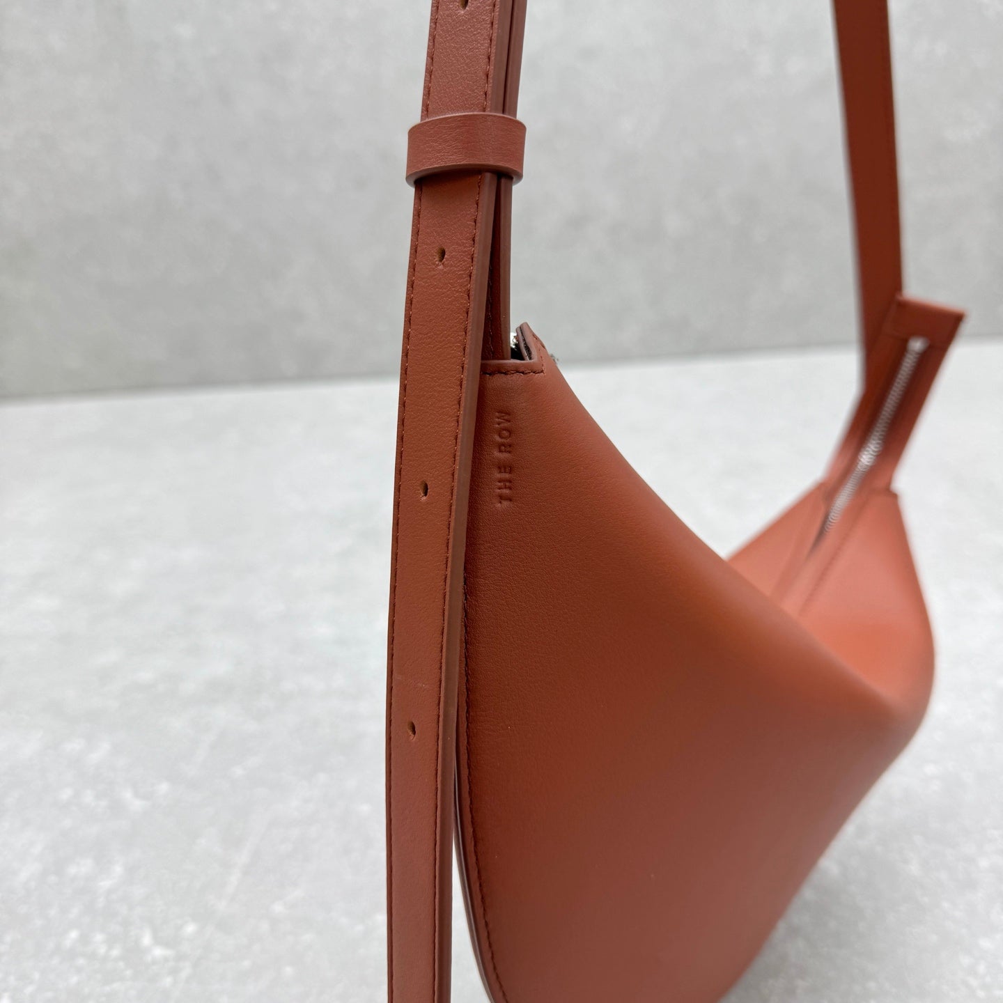 The Row 2025 Jouve Bag 34cm Brownish-red Calfskin